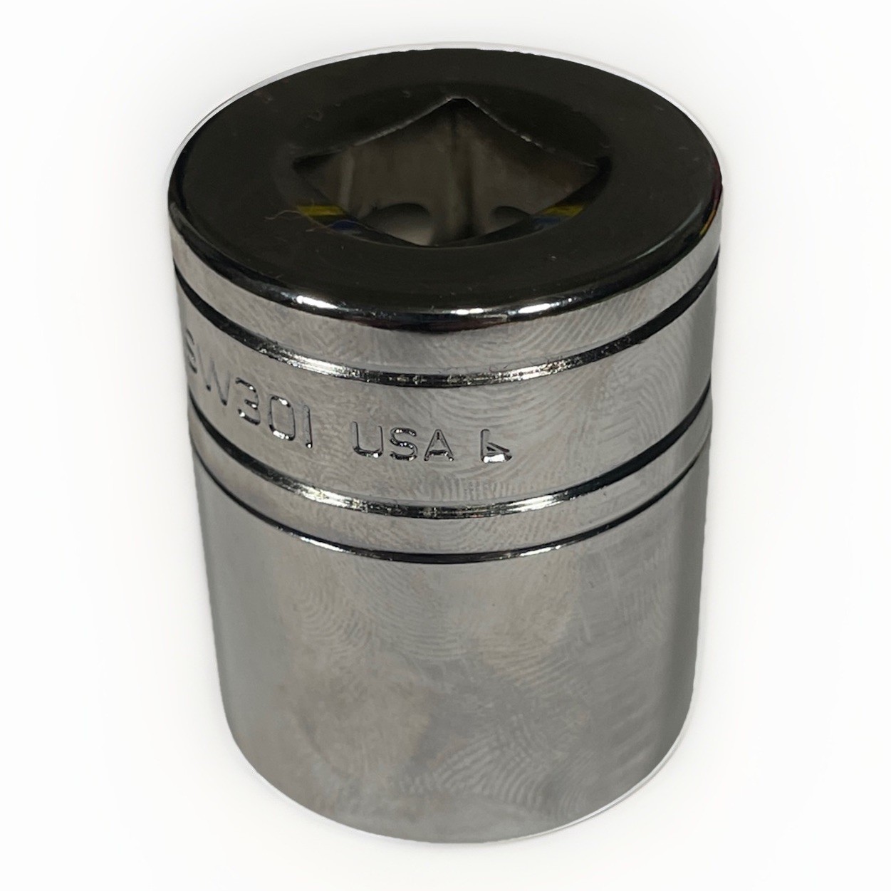 Snap-on 15/16 SAE 1/2 Drive 12 Point Shallow Chrome Socket USA SW301 Brand New