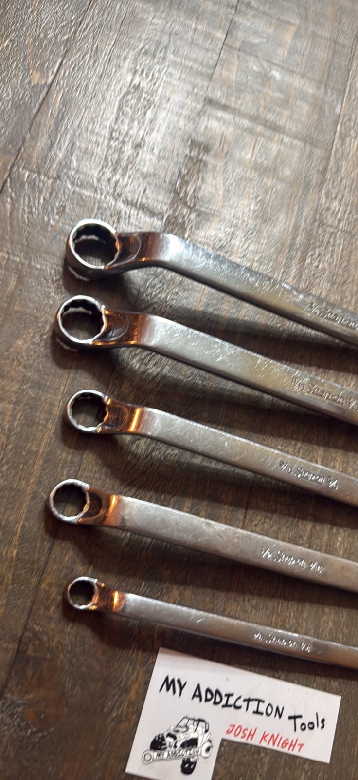 Snap on XO double box off set wrench set no owner markings