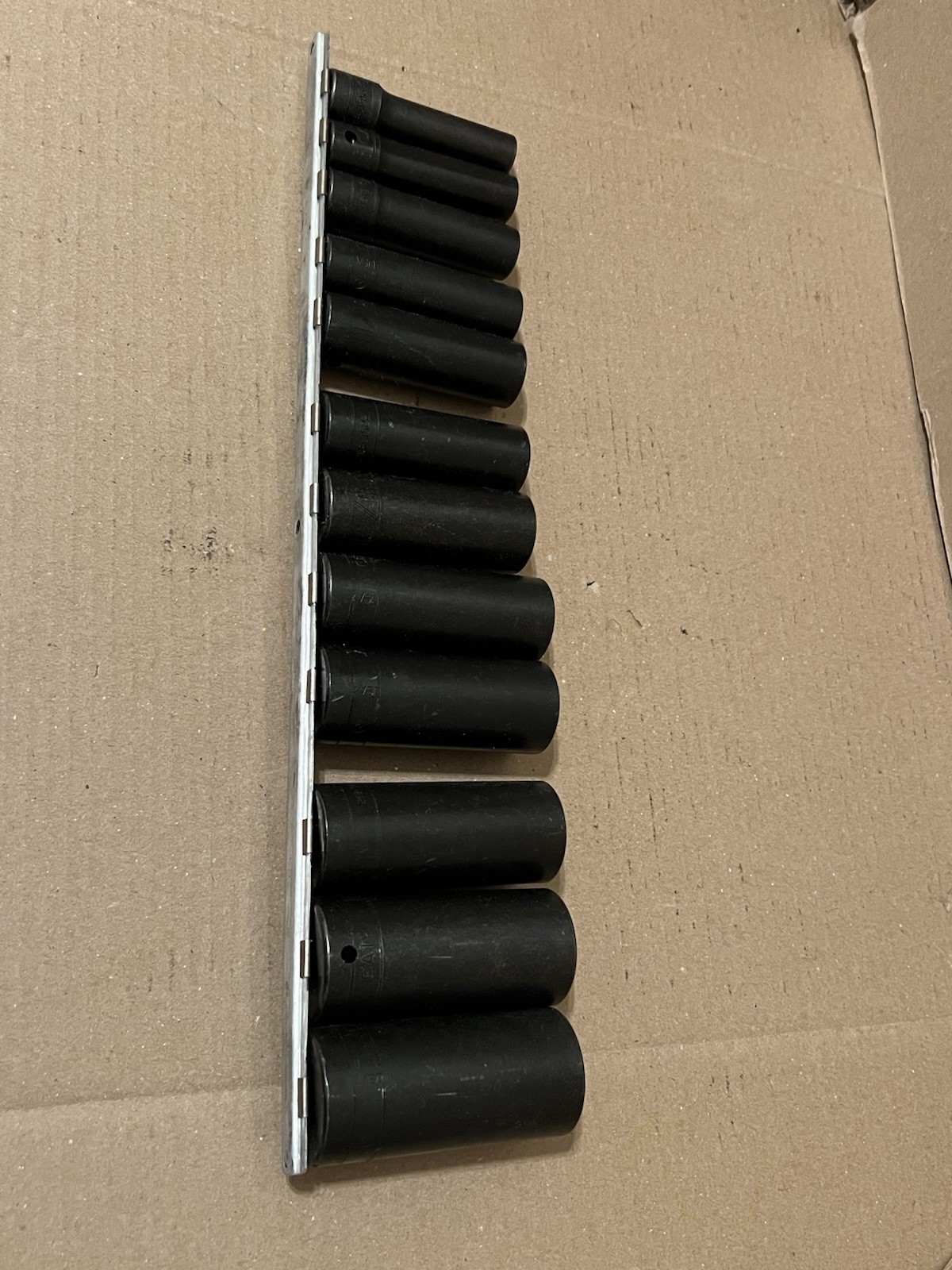 CAT/ Snap-On 1/2” Drive Deep 12 Piece Socket Set 6 Point 7/16” To 1-1/8” SAE