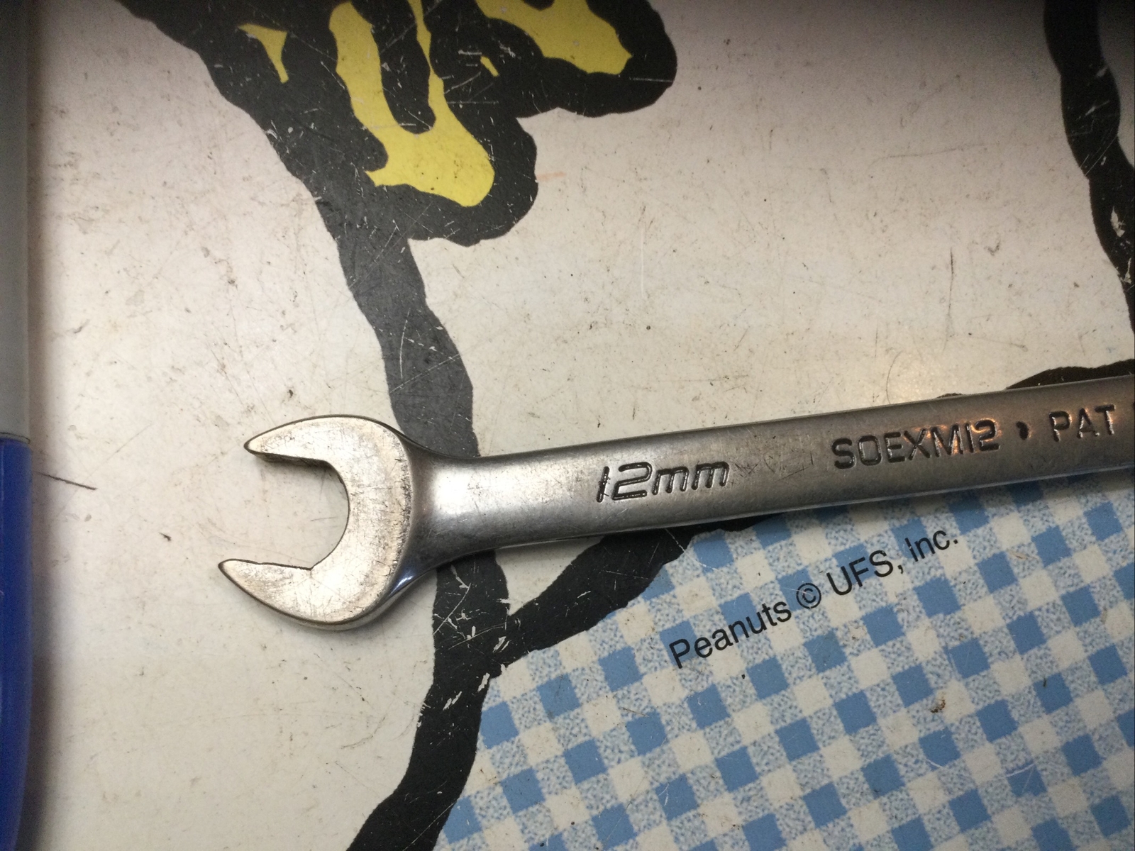 Snap On 12MM Flank Drive Plus Combination Wrench SOEXM12 Patten Pending