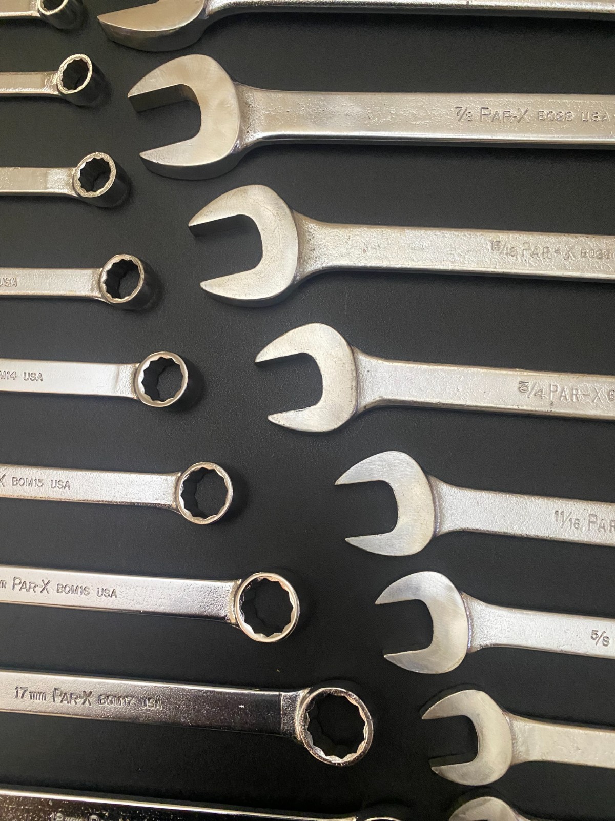 Par-X by Snap-On SAE Wrench Set and Metric Wrench Set 3/8″-1″ & 8mm to 19mm