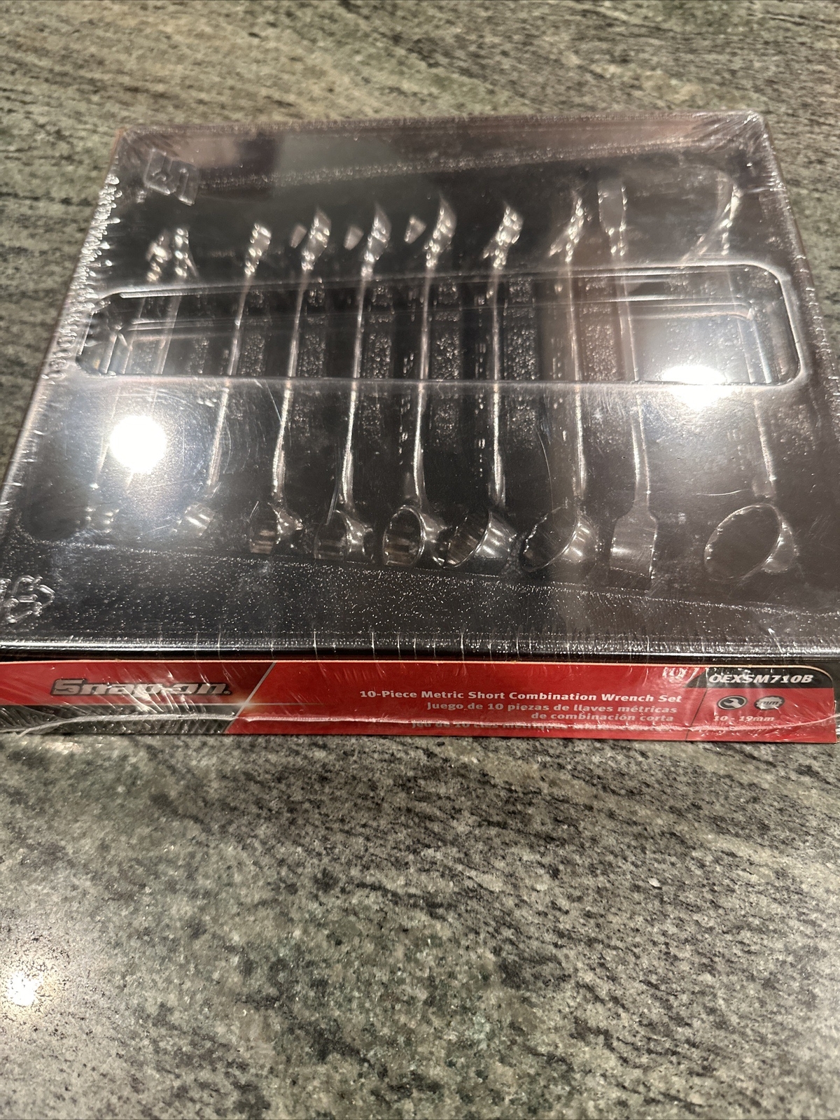 Snap-On combo short wrench set deal oexm710b, oex709b 5/16-3/4, 10-19mm sealed