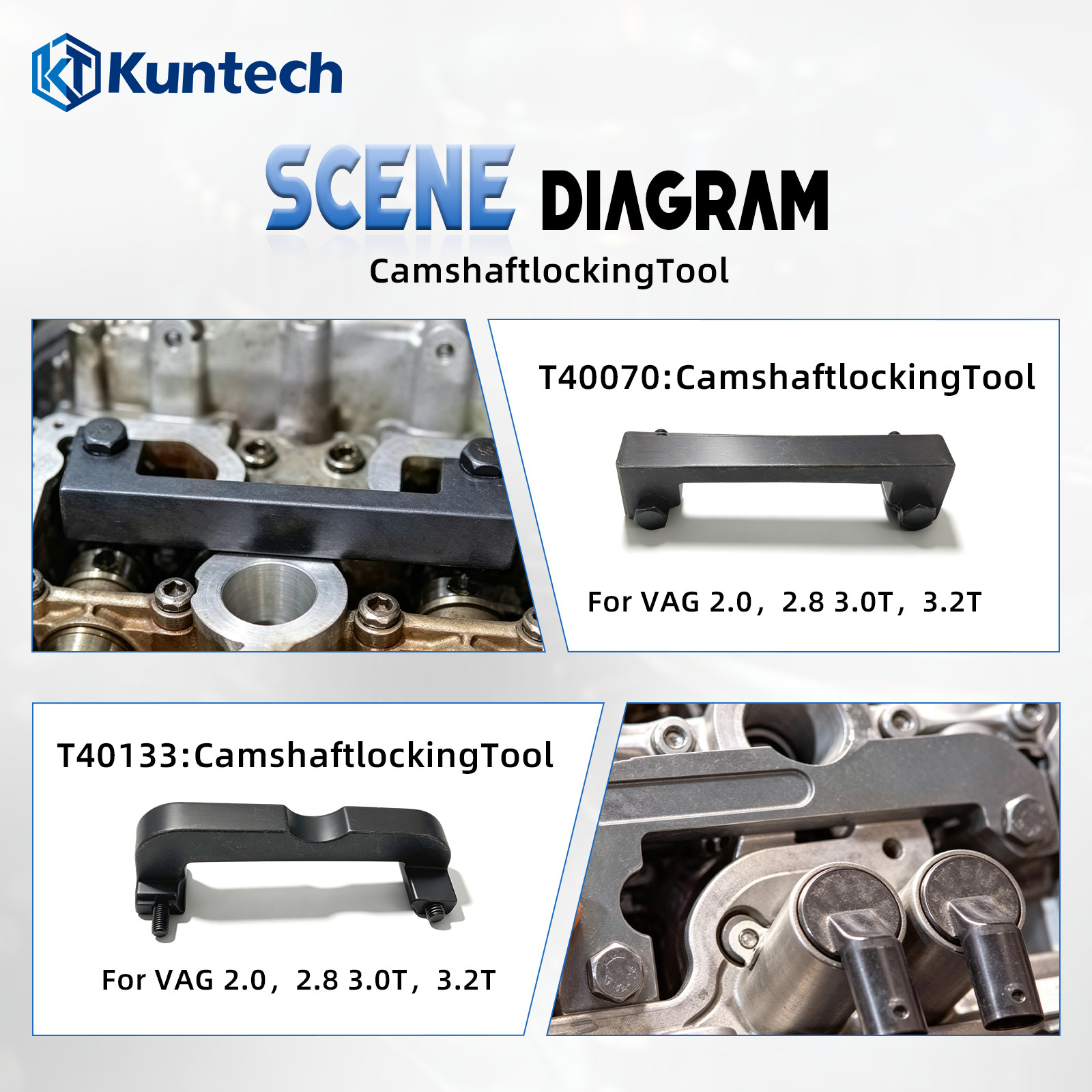 Engine Camshaft Timing Tool for VW Audi 2.0 2.4 2.5 2.8 3.0T 3.2 A4 A6 A8 Q5 Q7
