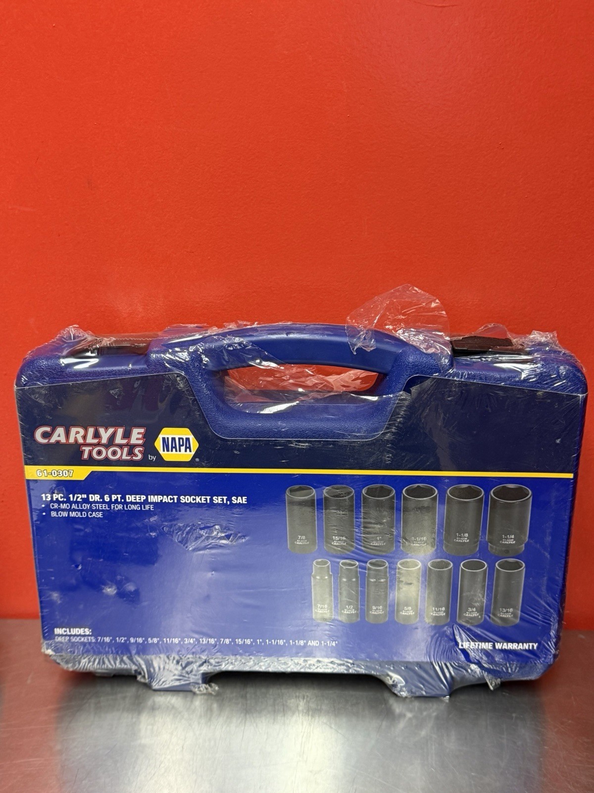 Napa Carlyle 13 Pc, 1/2″ Deep Impact Socket Set, SAE, #61-0307 BRAND NEW!