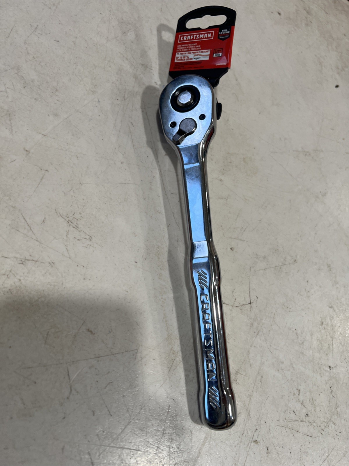 NEW – Craftsman 72-Tooth Low Profile 1/2 in. Drive Ratchet (CMMT86723) Lifetime