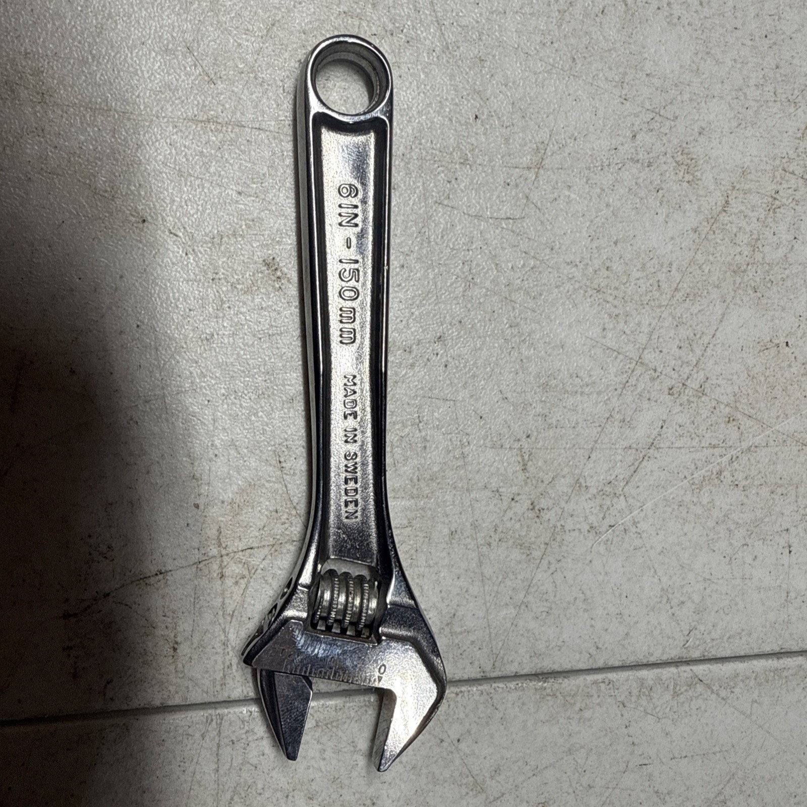 RARE Snap-on Tools AD6 – 6″ / 150mm Adjustable Wrench MADE IN SWEDEN NOT USA