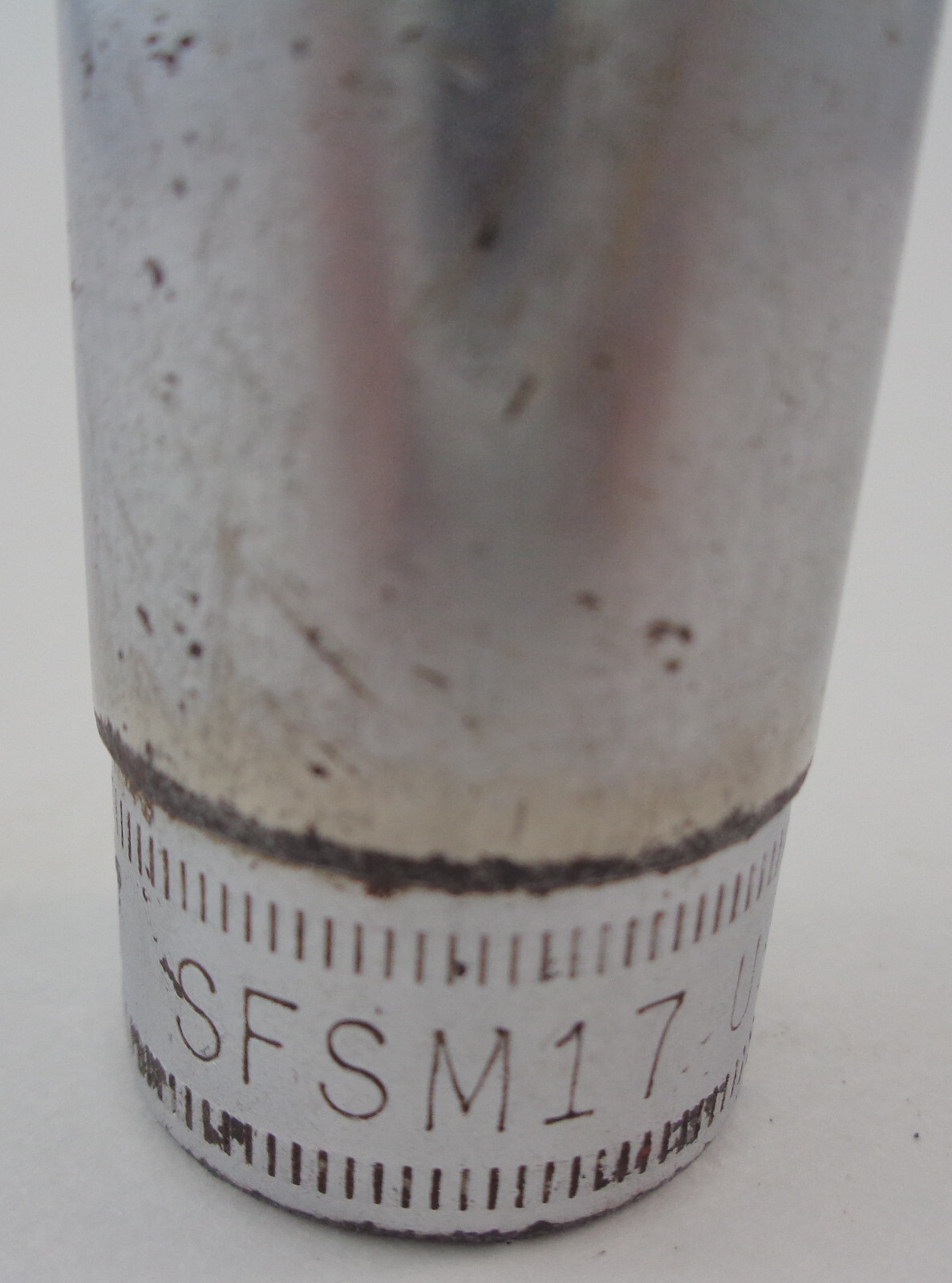 Snap-on USA SFSM17 metric 3/8″ drive 17mm 6 point deep chrome socket: 1982 date