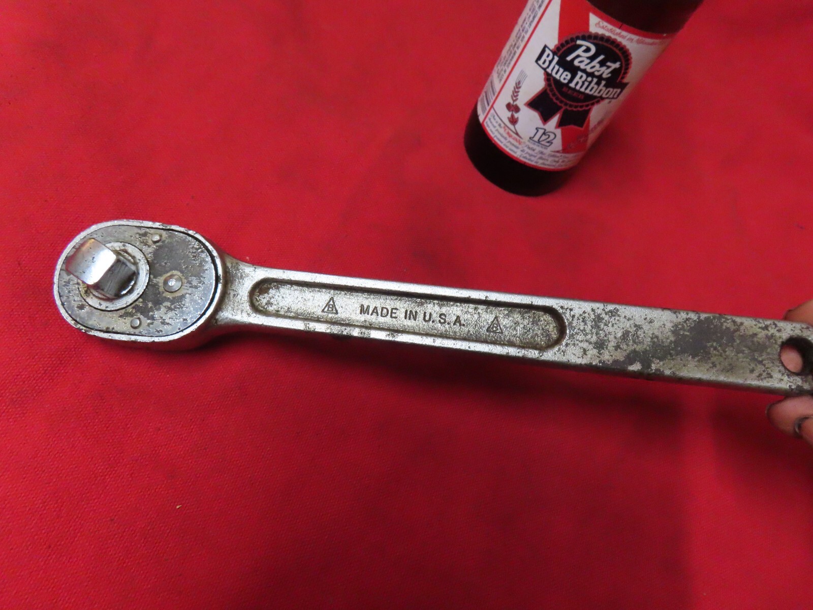 Vtg Billings LS-1410,1/2dr Life-time Ratchet,Wide lever,Satin,USA~AV/GD🤠B5.24R