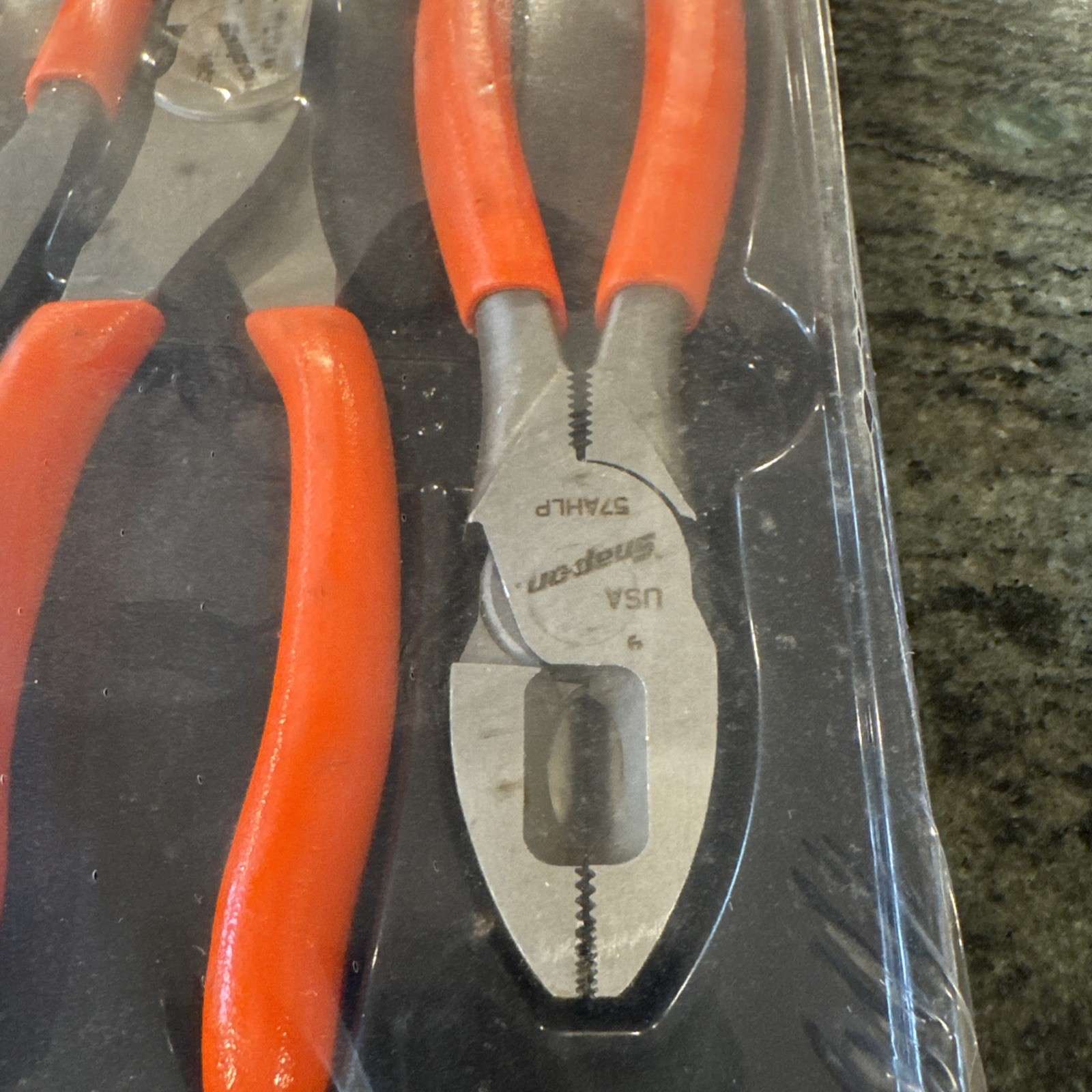 Snap On plr300o 3 pc plier cutter set 57ahlp, 86cf, 97cf With orange handles new