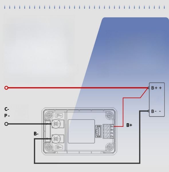 Black Grey Coulomb Meter Battery Safety Management For Lead-acid Battery