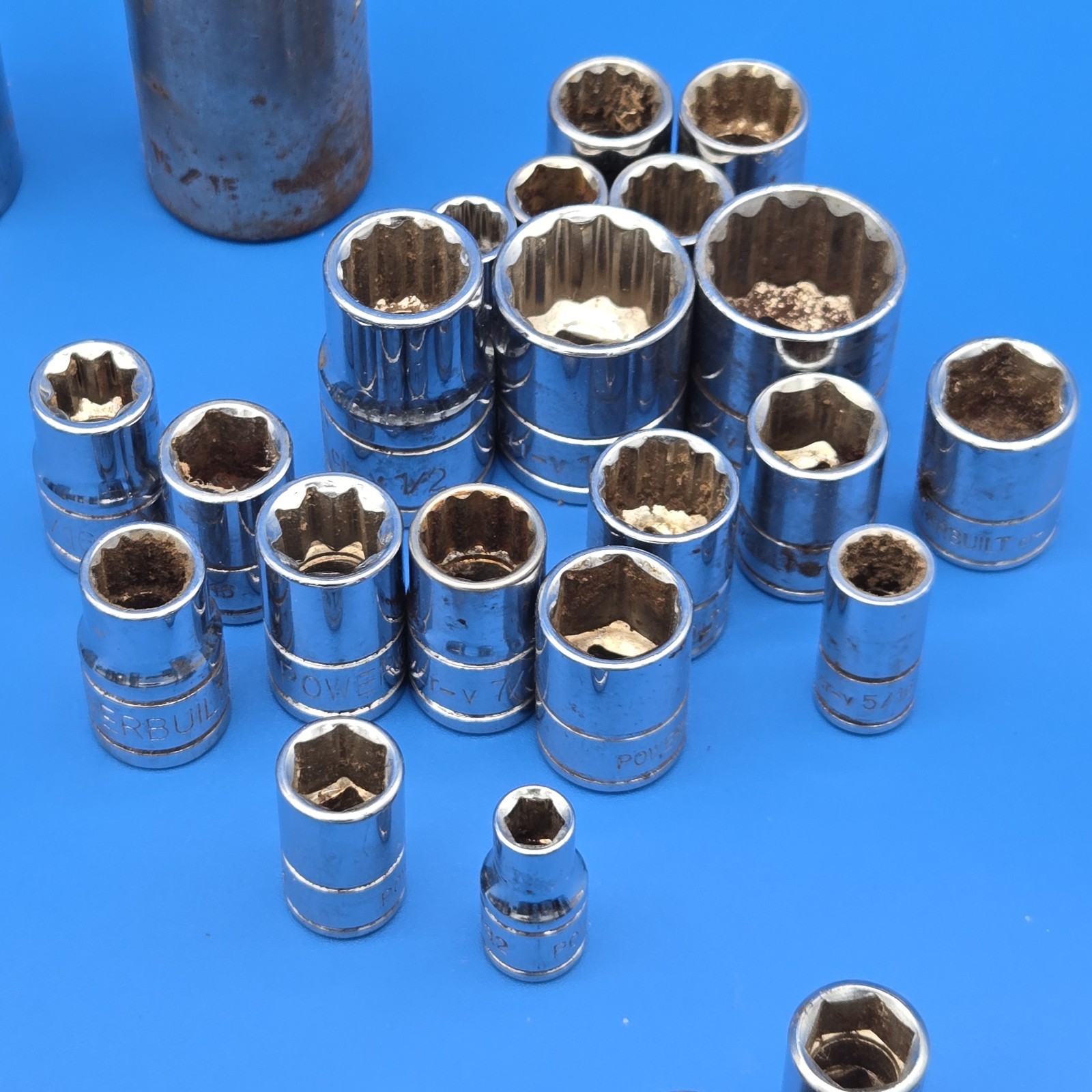 89 Pc Mixed Socket Lot S-K Craftsman Master Mechanic SAE Metric Tools