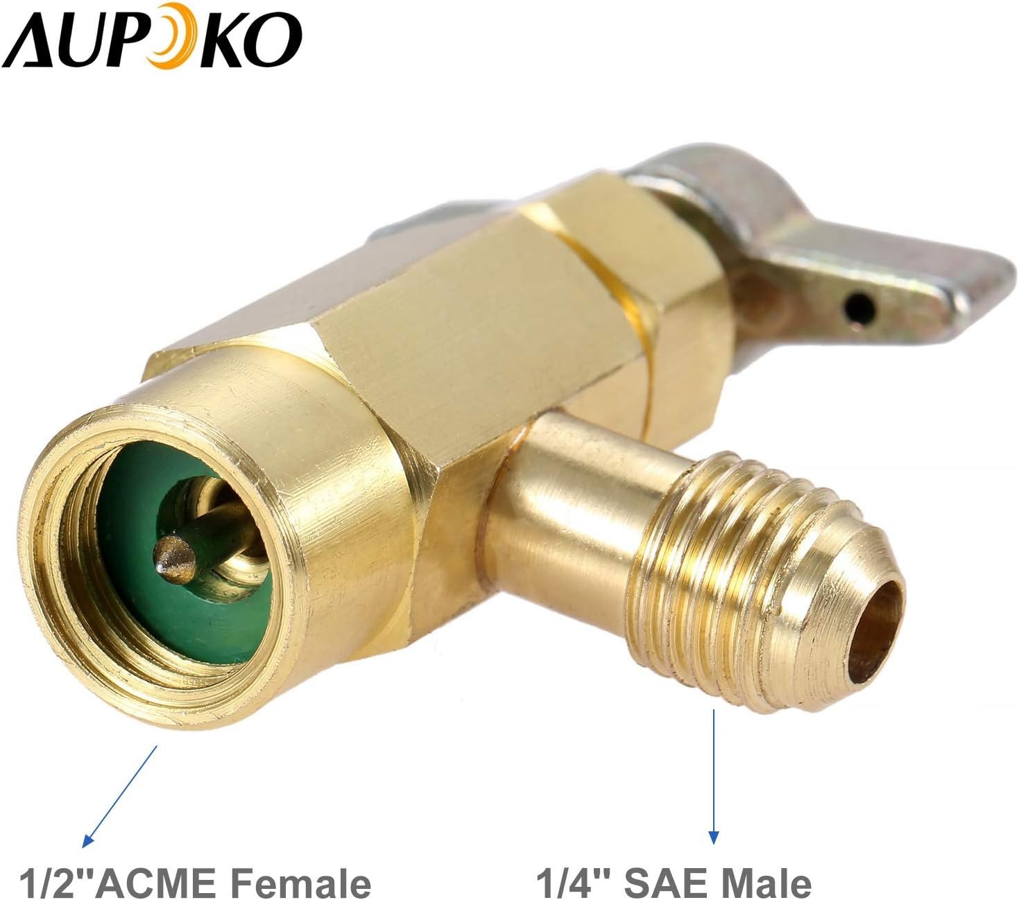 R134A Can Tap with Brass Tank Adapter and Valve Core Remover for AC Systems