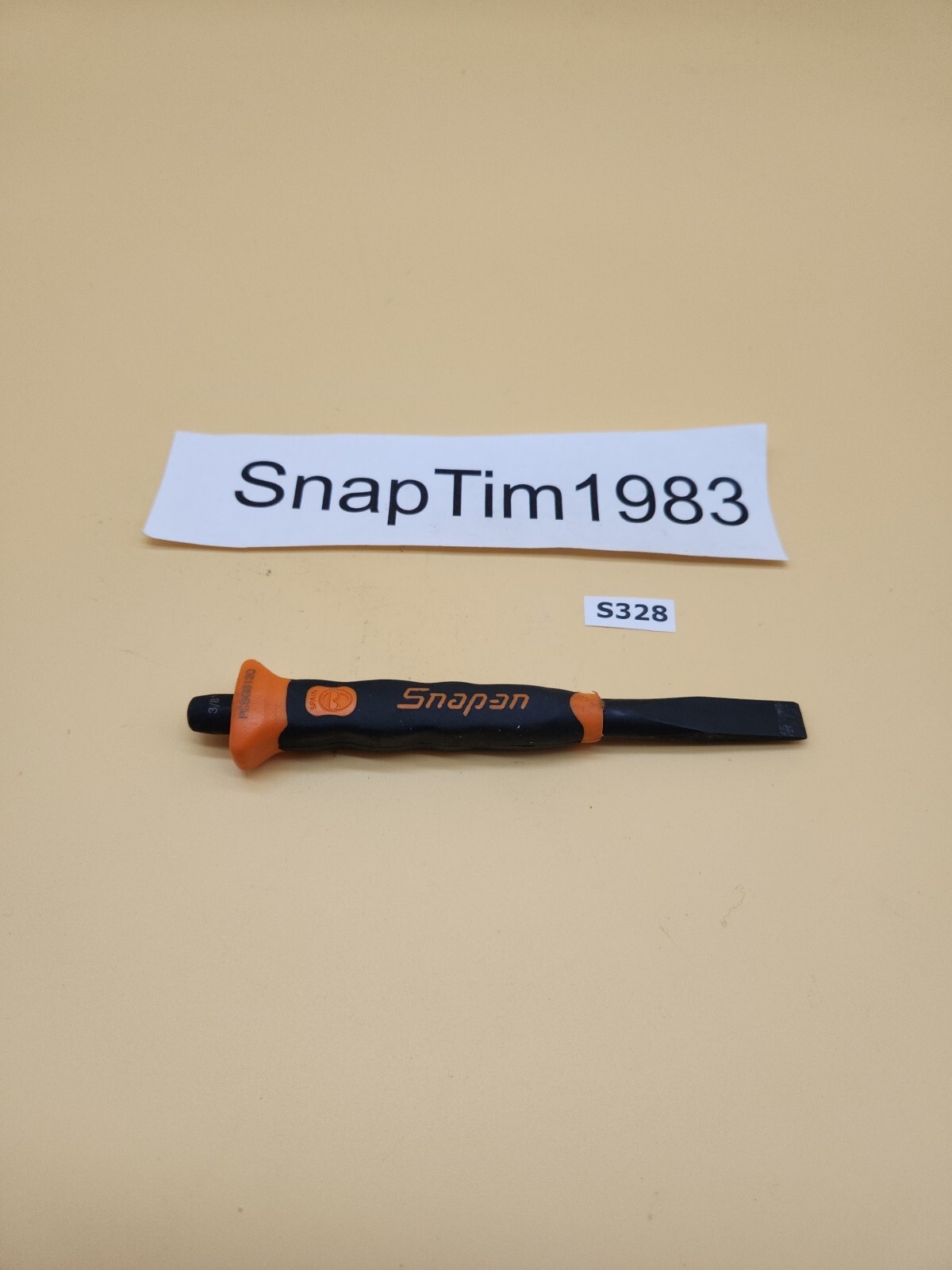 Snap-on Tools Soft Grip 3/8″ Flat Edge Chisel PCSG812O ORANGE