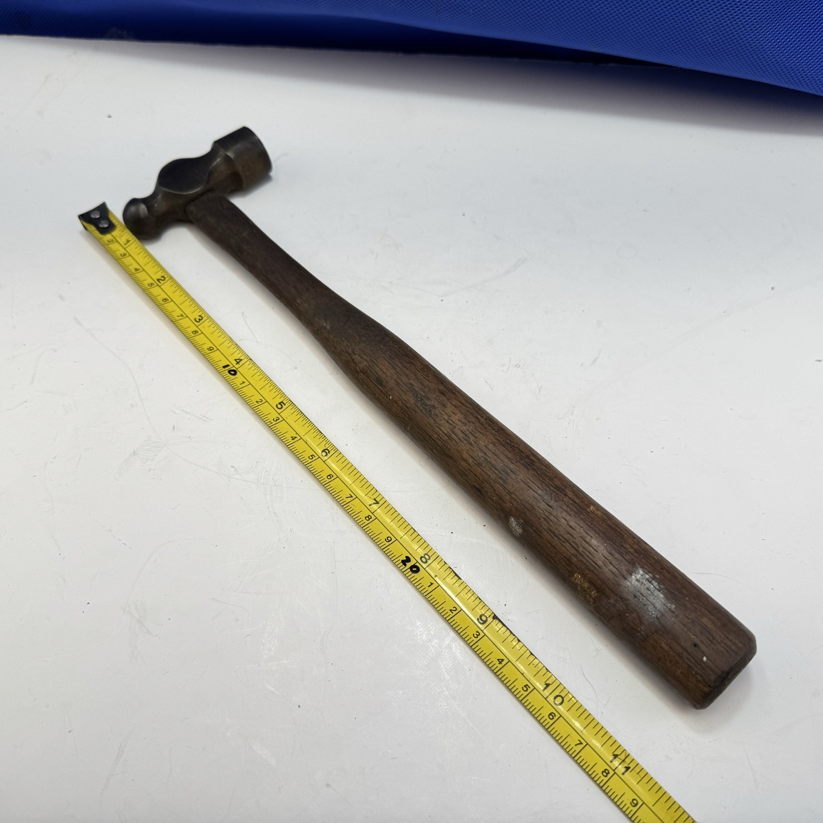 Ball Pein Hammer 400g 11″ Hickory Shaft Vintage Peen Reclaimed Tools Carpentry