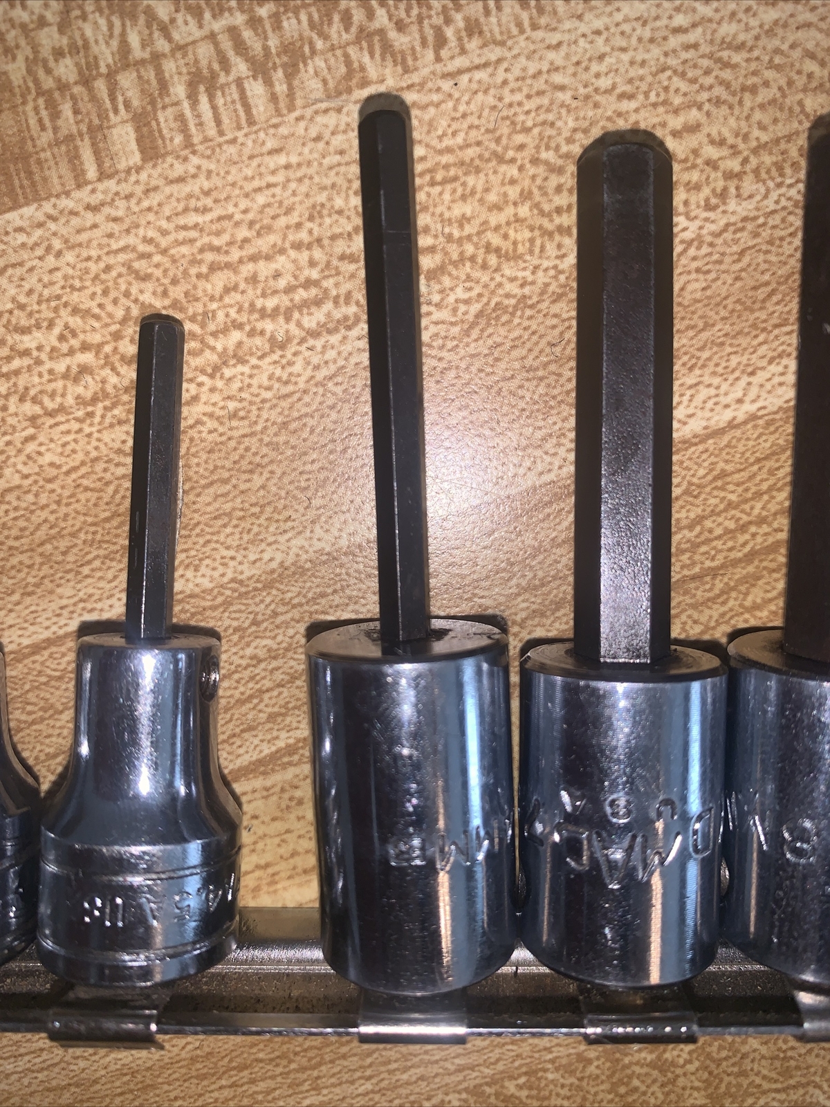 MAC TOOLS & Snap On 3/8″ Drive Hex Socket Driver METRIC AND SAE LOT 6 Pcs USA