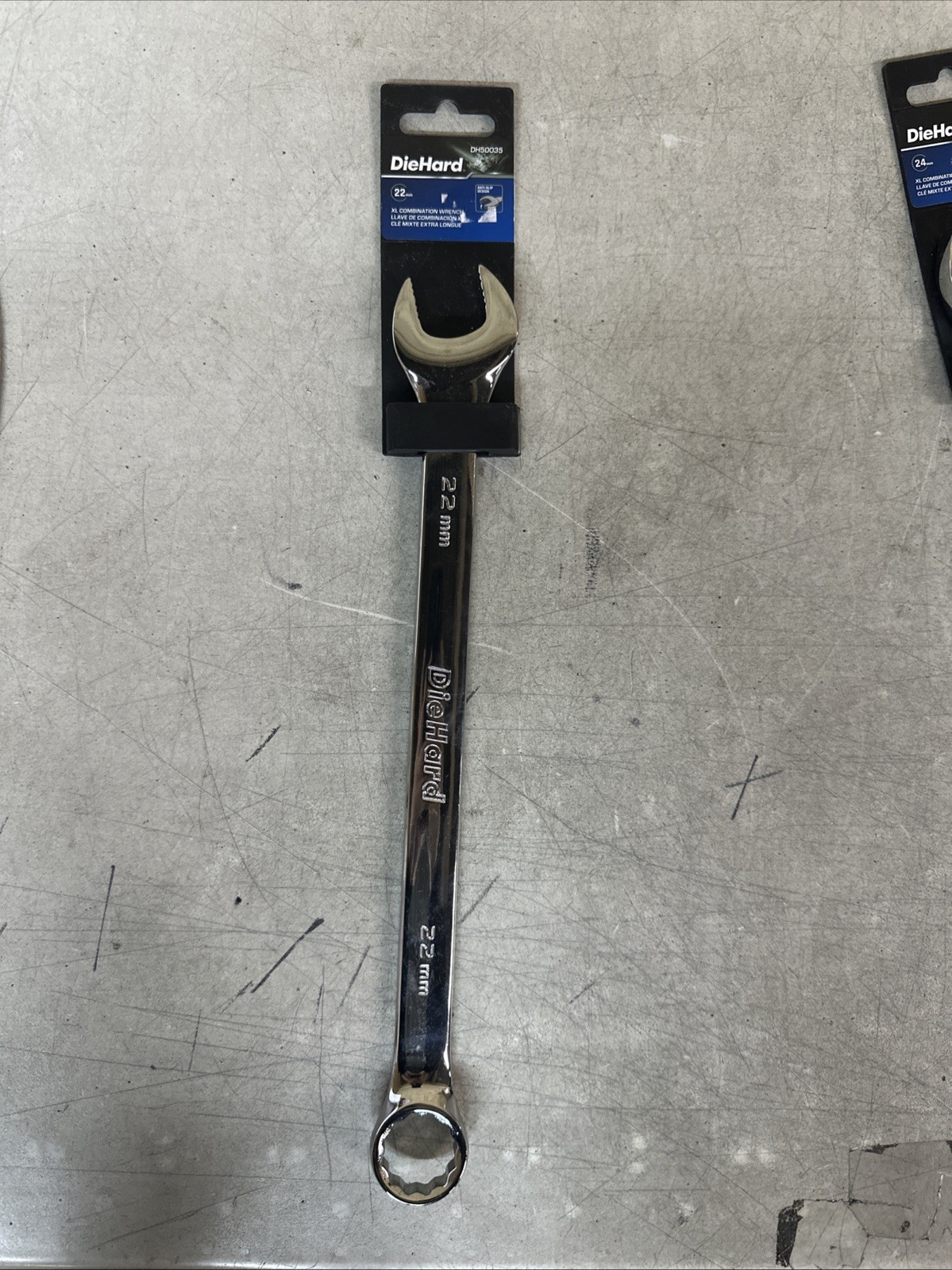 NEW DieHard XL Combination Wrench 22MM PN: DH50035