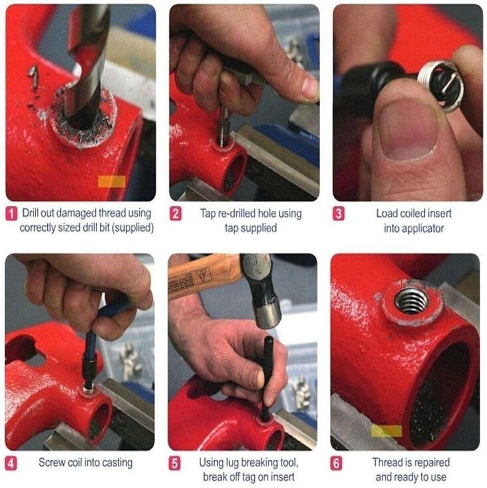 Complete 25pcs Thread Repair Kit for M8 x 1.0mm – Perfect for Automotive Repairs