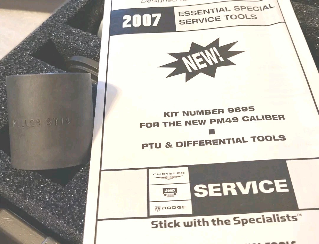 Miller 9714 Bearing Installer Tool. Dodge Caliber Driveline tools from Kit 9895