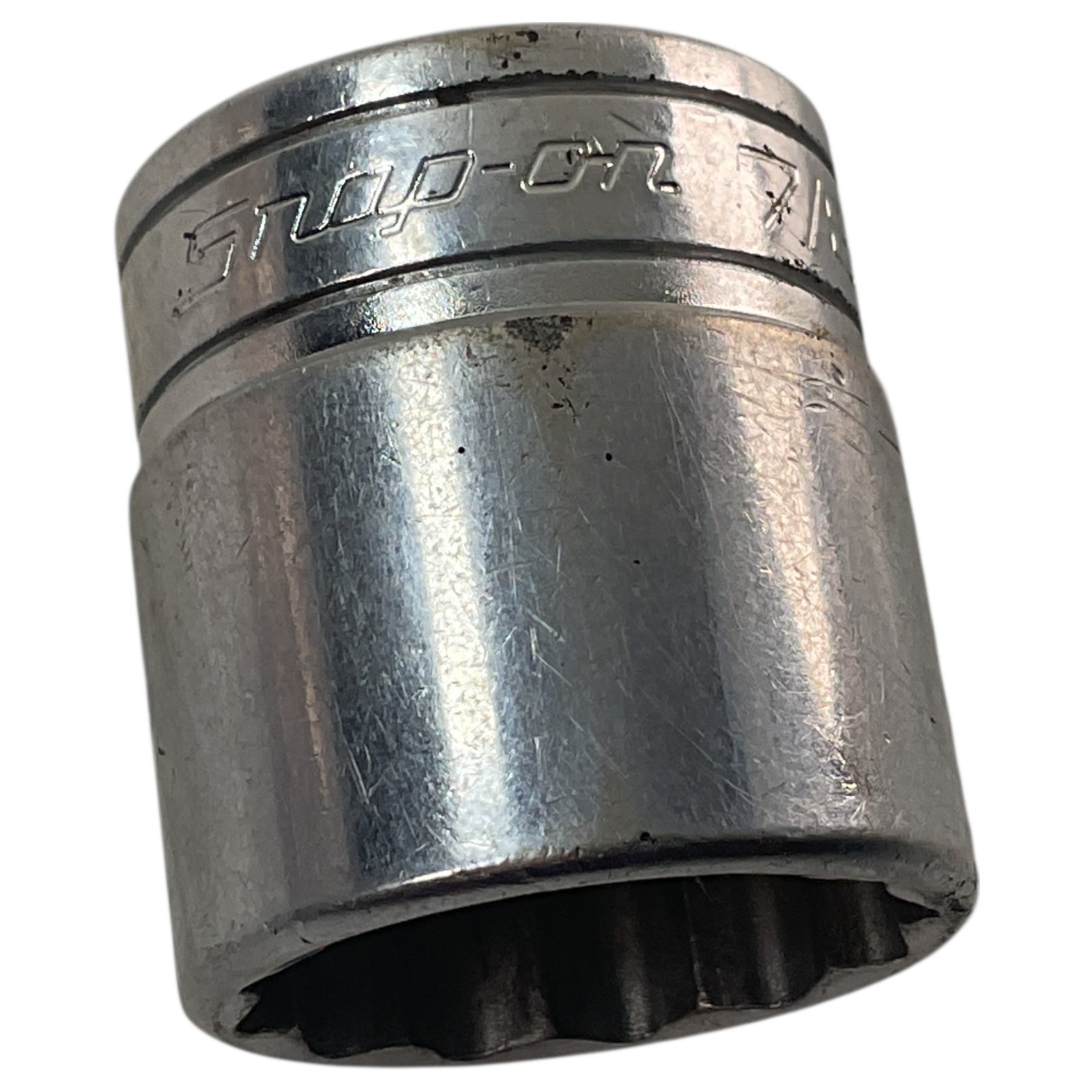 Snap-On Socket 7/8″ F281 3/8″ Drive 12 Pt Chrome As Pictured Mechanic Tool