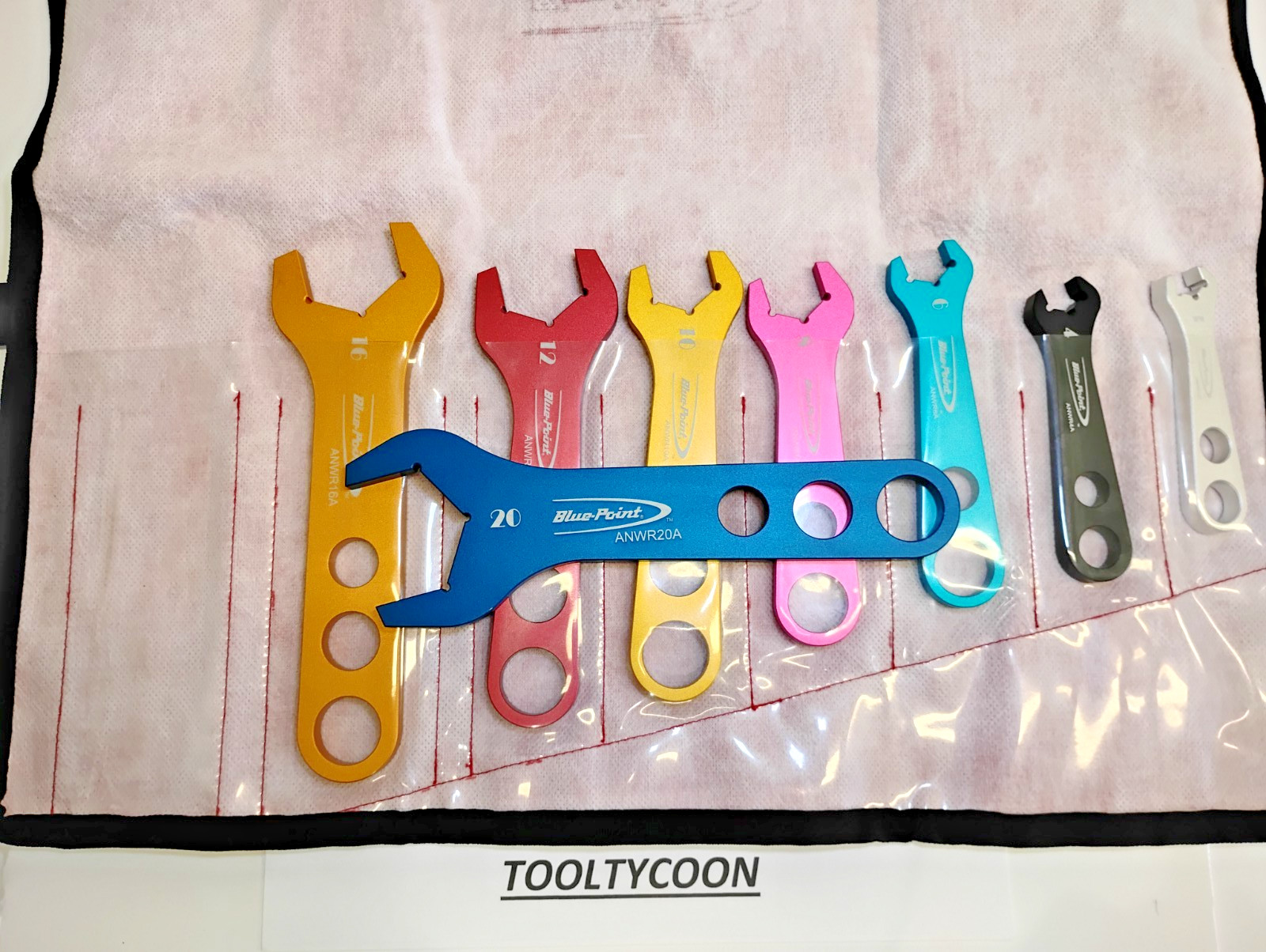 Blue Point Tools USA NEW Open End Wrench SET aluminum 8pc ANWR708A
