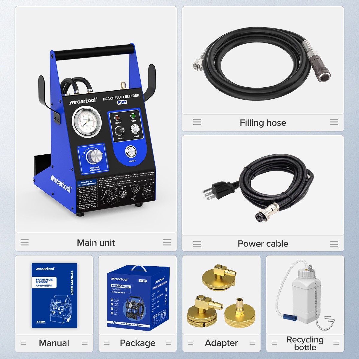 Electric Brake Bleeder Kit Automotive Brake Fluid Oil Exchange Machine 110V