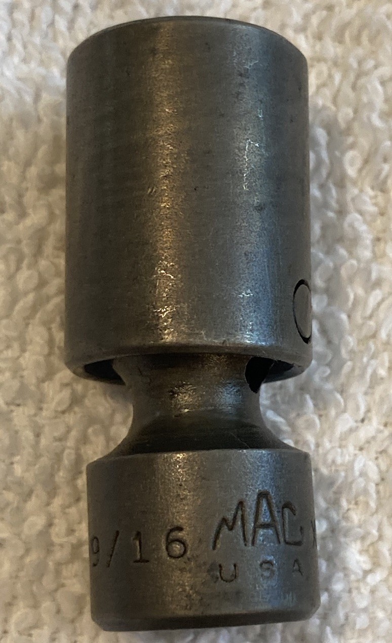 MAC Tools XUP186 9/16» 6PT 3/8» SAE Drive Swivel Impact Socket Made In USA