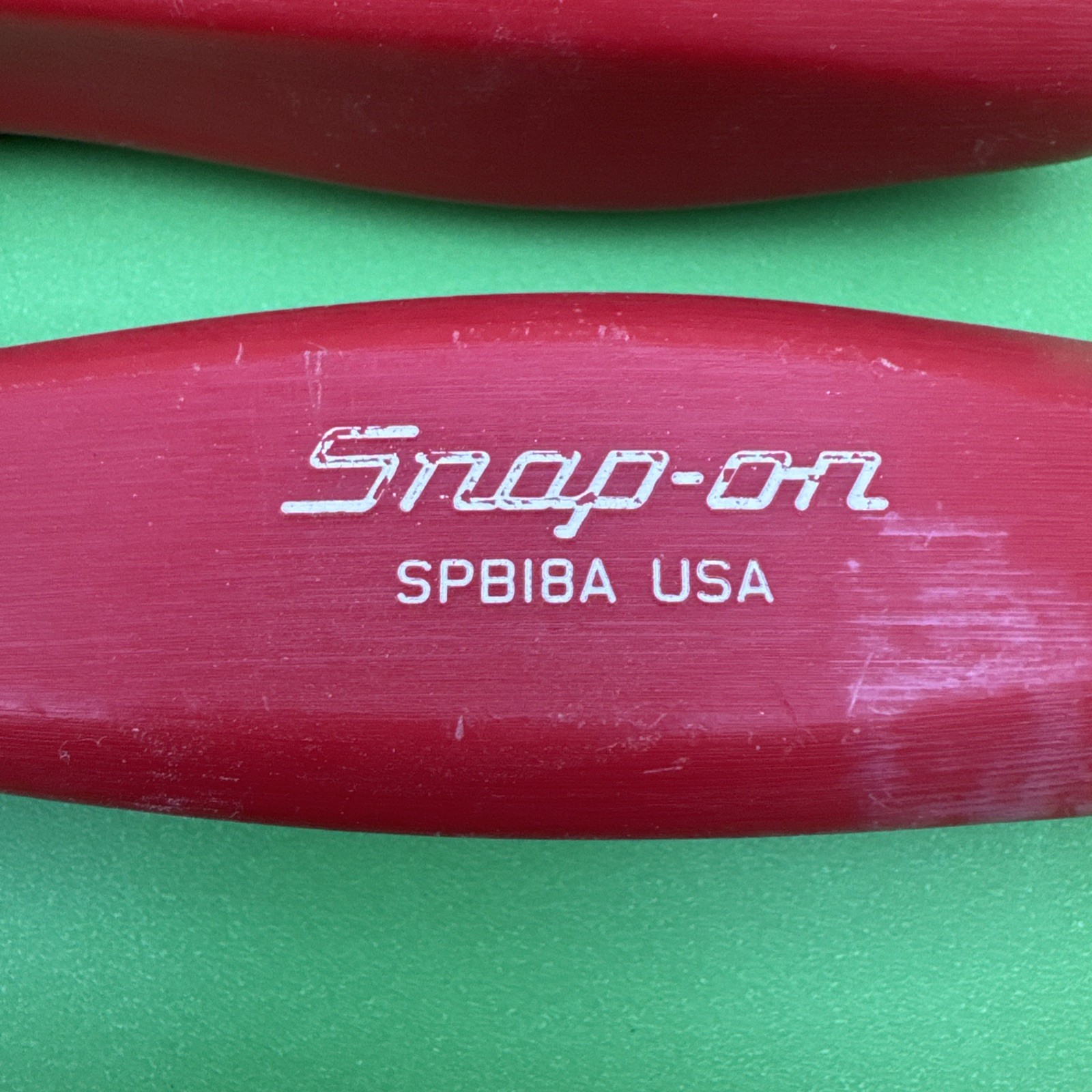 Snap-On USA RARE 3 Piece 12″, 18″, 24″ RED Hard Handle NON STRIKING Pry Bar Set