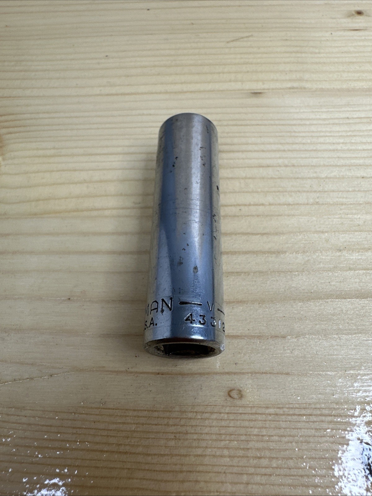 Vintage Craftsman 1/2″ SAE Deep Socket 12 point 3/8″ Drive -V- 43312 USA