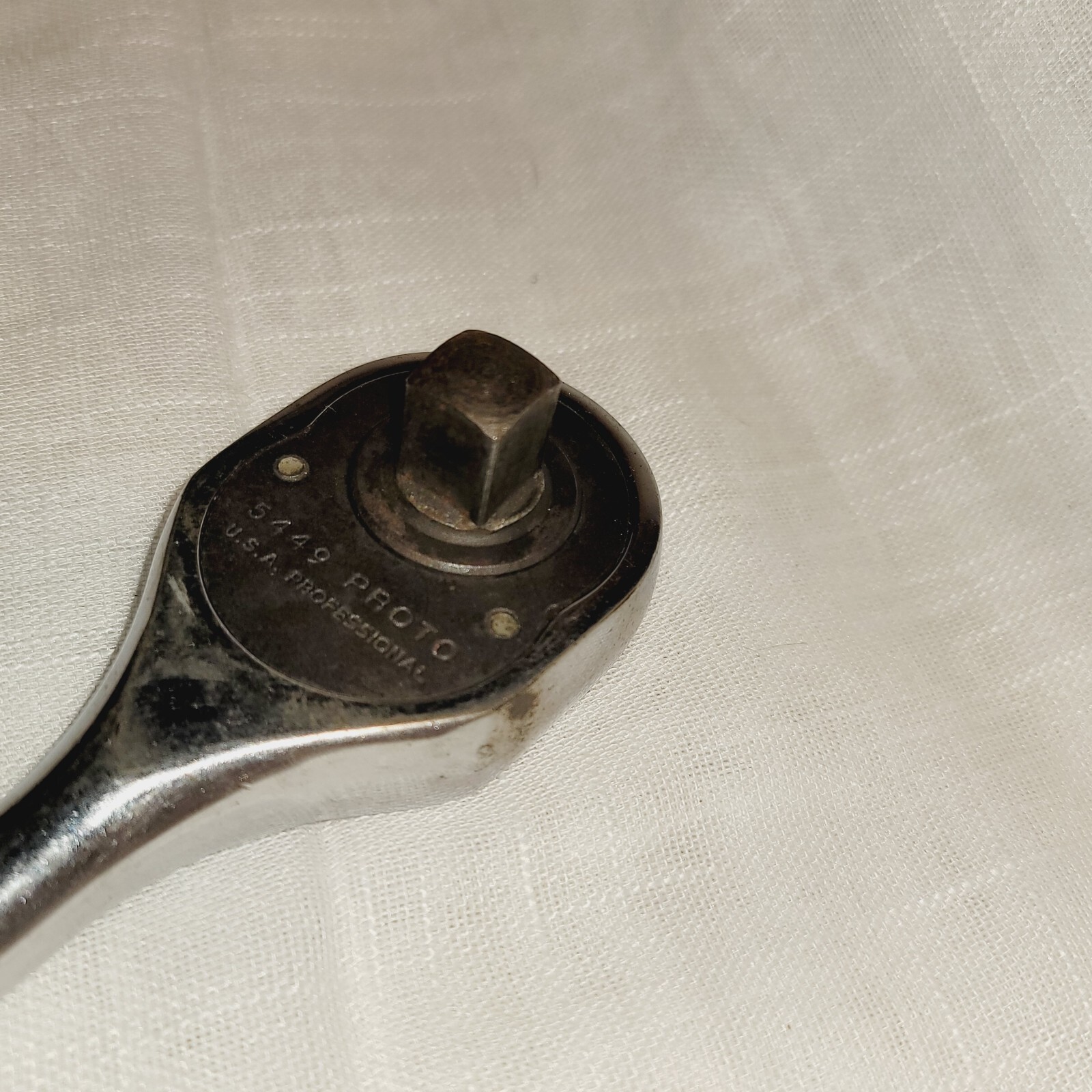 Vintage Proto Professional 1/2″ INCH Drive Ratchet 5449 Knurled Handle USA