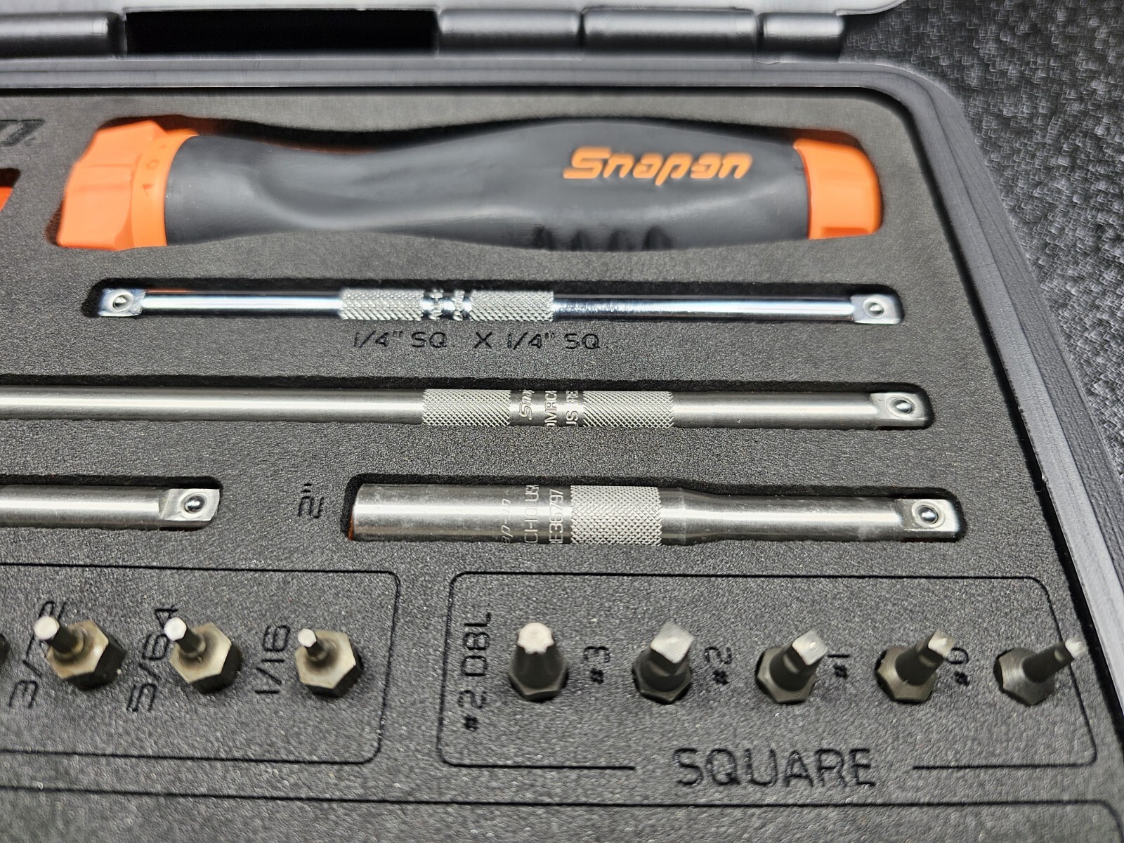 Snap-on Tools USA NEW ORANGE Ratcheting Screwdriver Master Set w/Case SGDMRC44FO