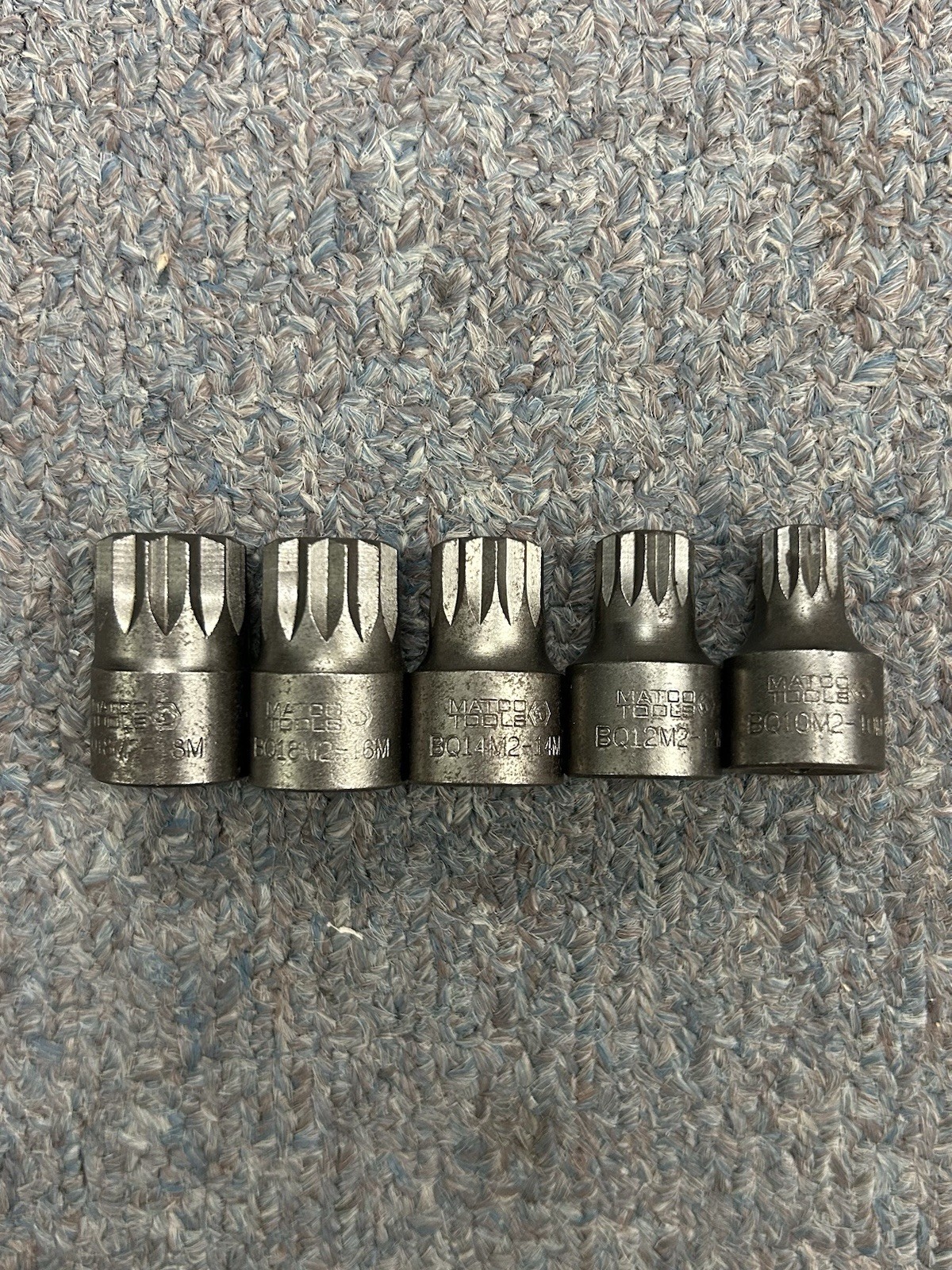 Matco Tools BQ / AQ Metric 3/8” Triple Square 11pc Socket Set