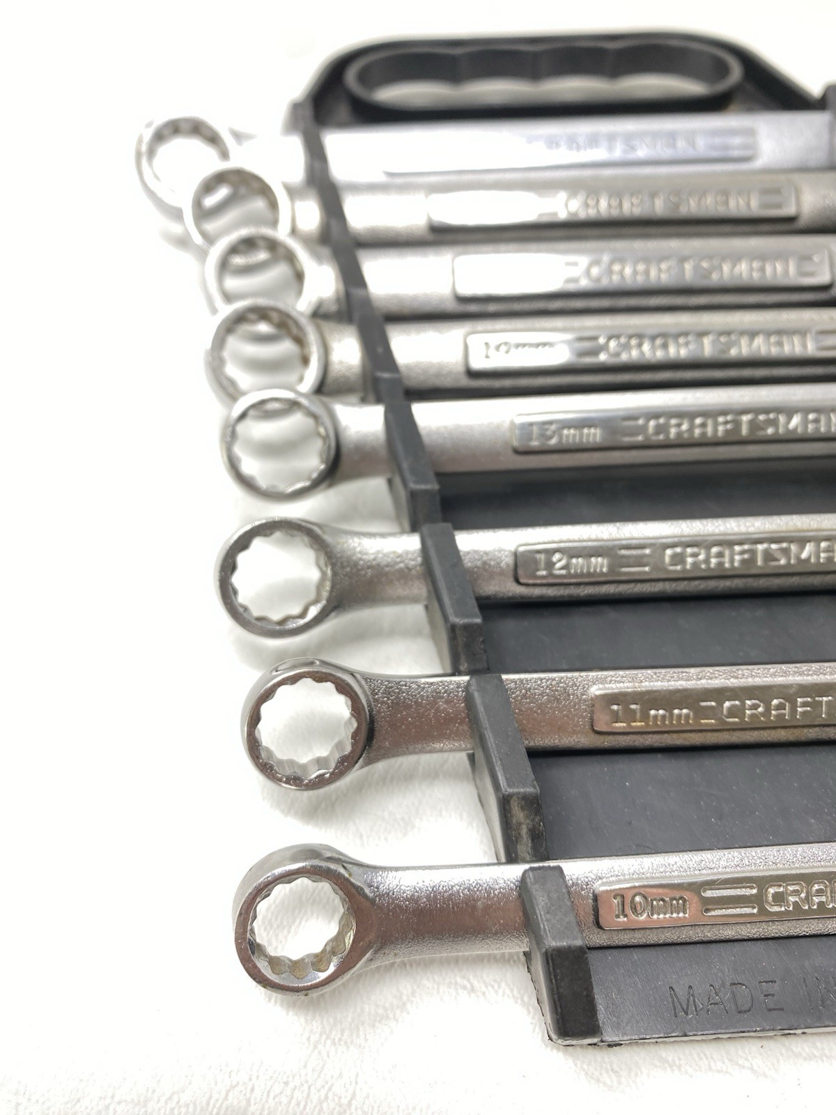 Vintage Craftsman USA Made Metric Combination Wrench Set 8pc Set 10-17mm Clean!