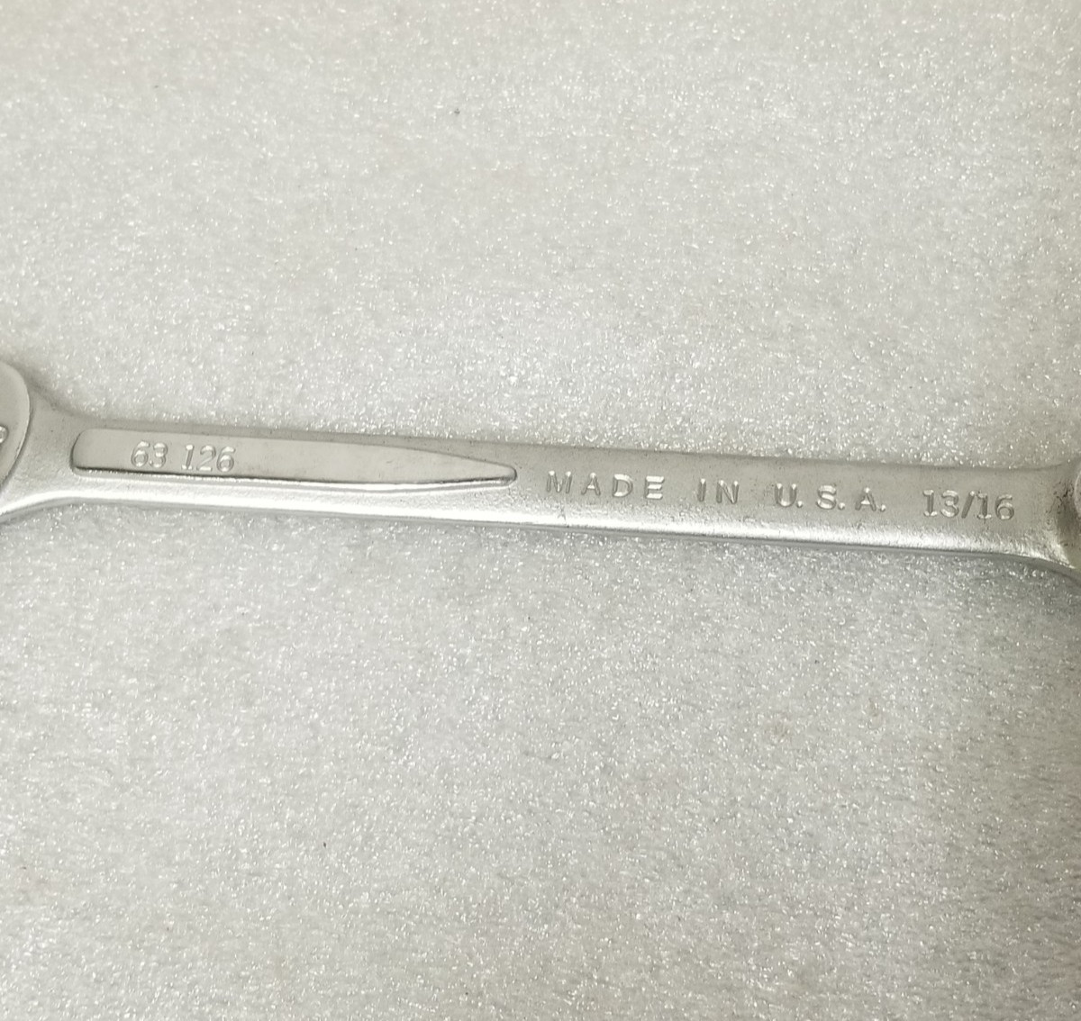 Easco 63-126 Combination Wrench Satin Chrome Finish 13/16″ Made in USA