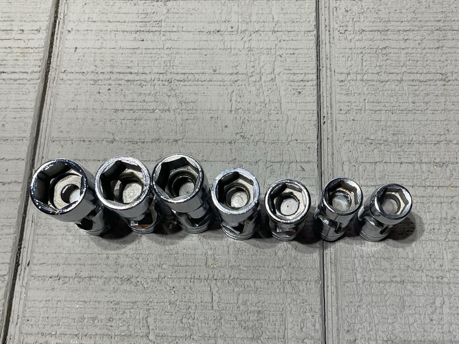 Snap On SU 1/2″DRIVE 7PC. SWIVEL SOCKET SET Snap-On 9/16-15/16