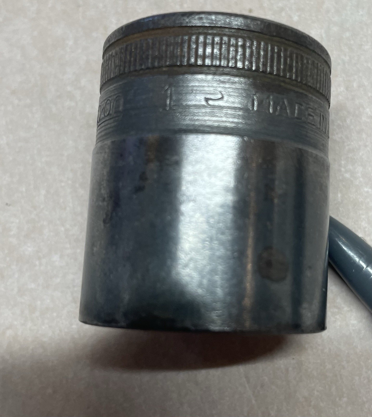 Vintage From 1940s Snap-on Tools Socket 1/2″ Drive 12 Point 1″ Shallow SW320 1/2