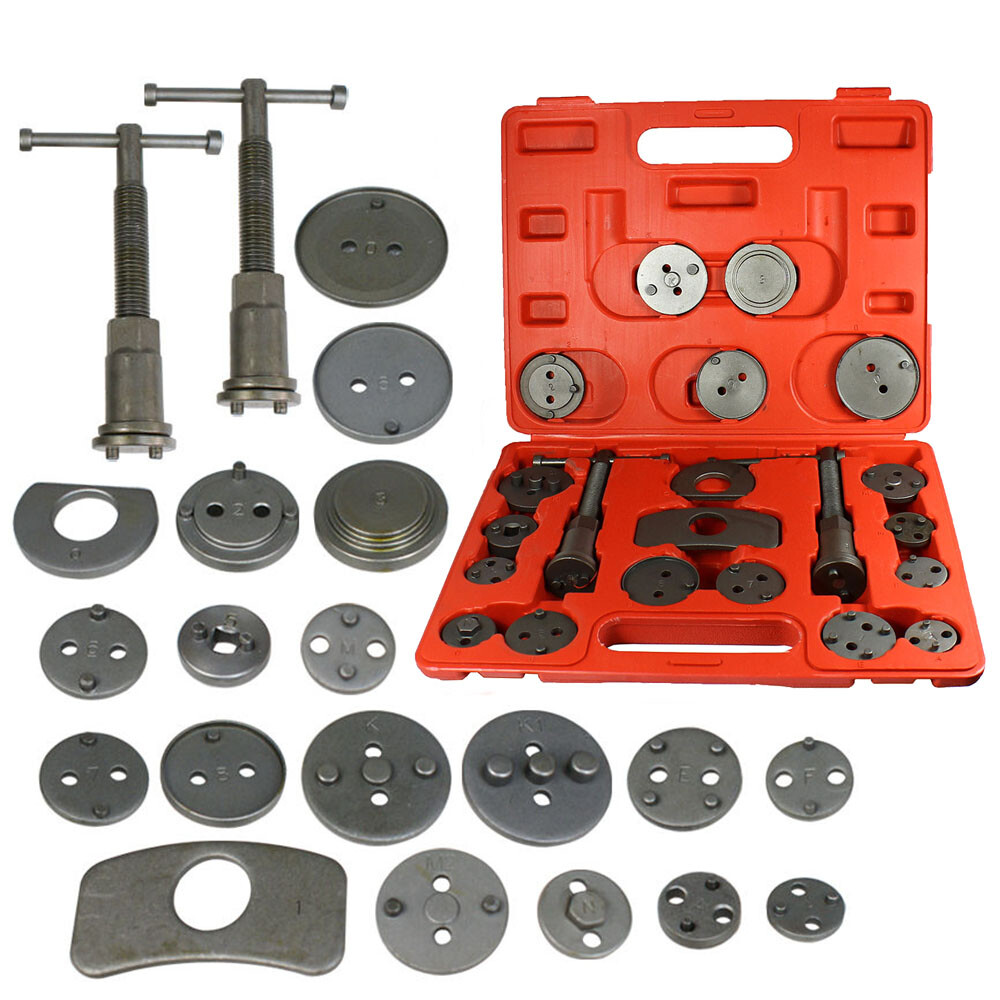 21 PCS Universal New Brake Caliper Piston Disc Rewind Back Tool Set Pads Pro
