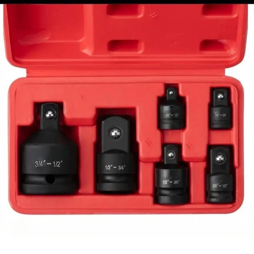 7PCS 1/4″ 3/8″ 1/2″ Drive Impact Socket Adapter Set Hex Shank Adapters&Reducers