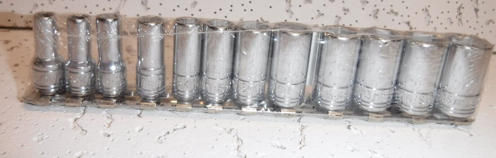 SK Tools 12pc 1/4″ dr Mid-Length Semi-Deep Socket Set 5-15mm Made in USA! #41692