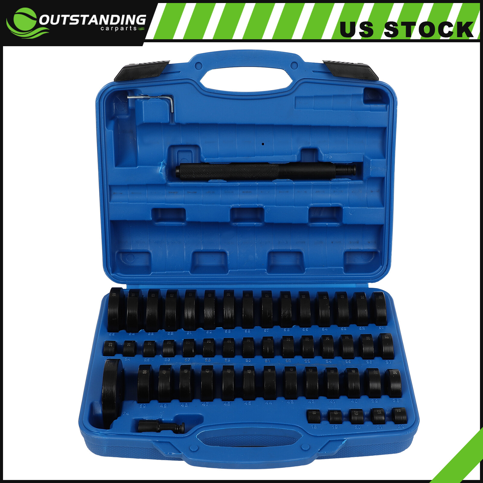 ✅52Pcs Bearing Seal Driver Tool kit Custom Bushing Bearing Hydraulic Press
