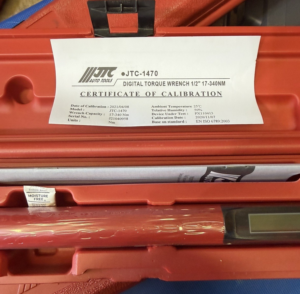 JTC AUTO LINK 1470 -1/2” DIGITAL ADJUSTABLE ANGLE TORQUE WRENCH
