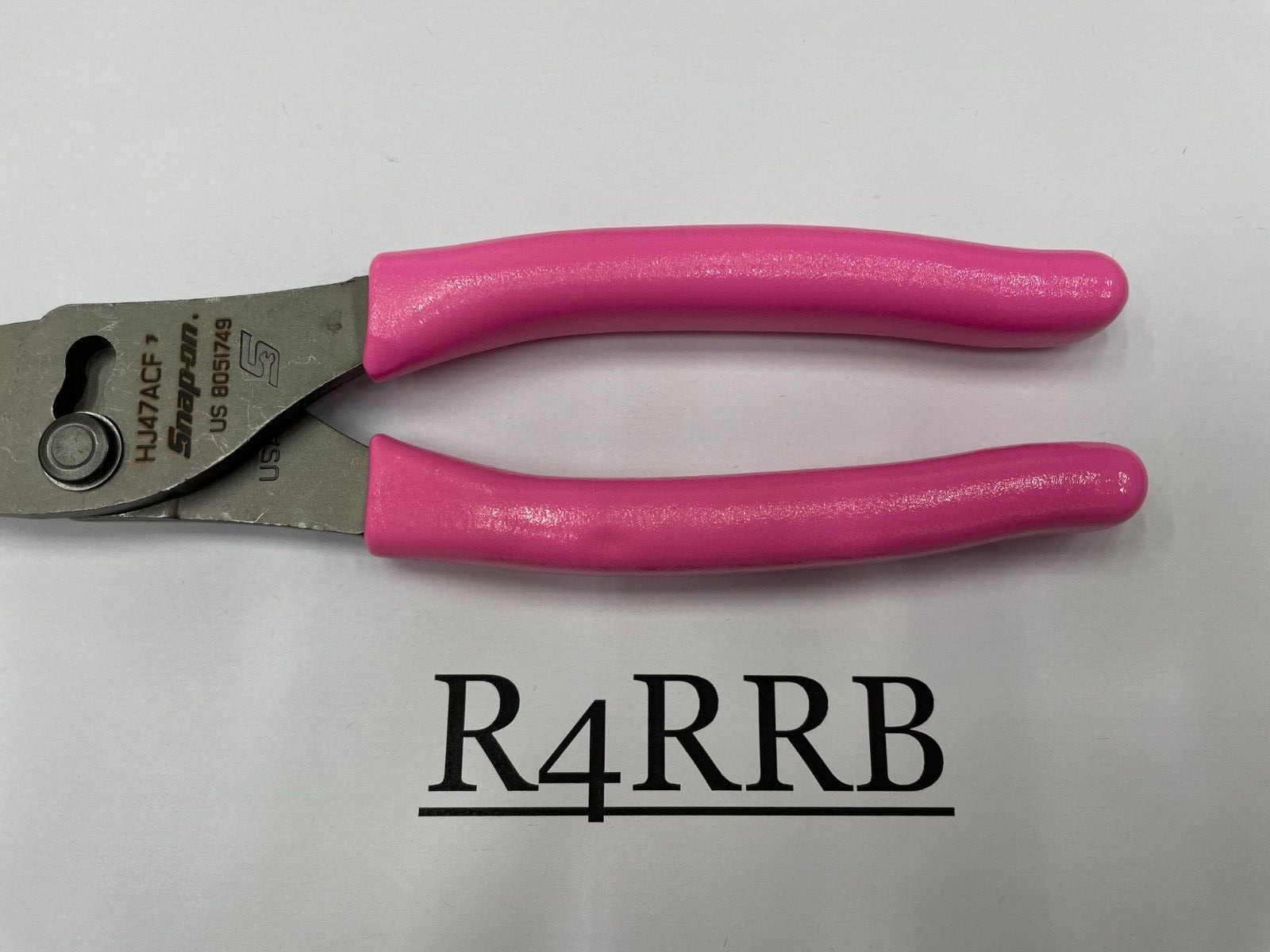 Snap-on Tools USA NEW STYLE PINK 8″ Soft Grip Flank Jaw Pliers HJ47ACFP