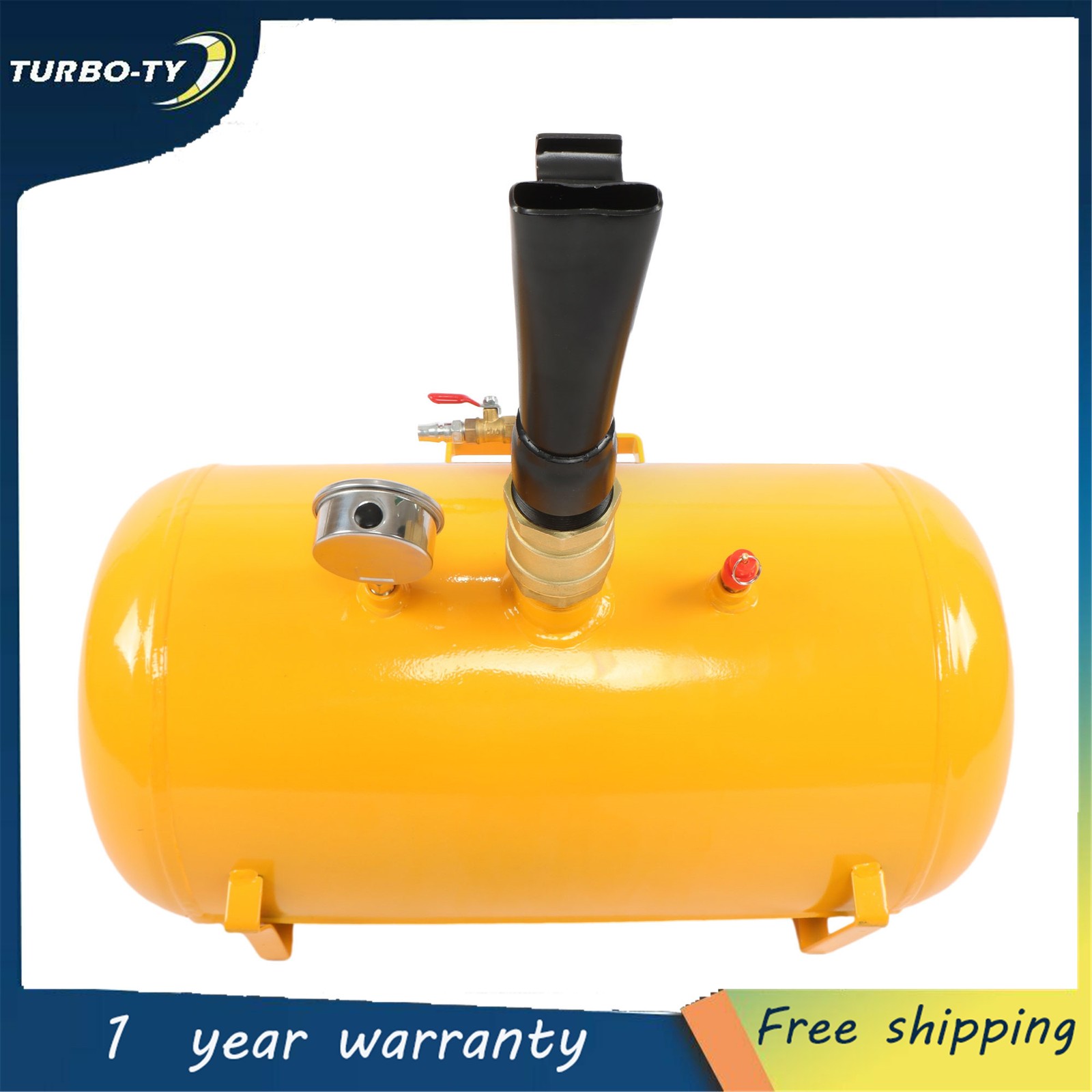 Yellow 10 Gallon Air Tire Bead Seater 145PSI Blaster Tool Seating Inflator