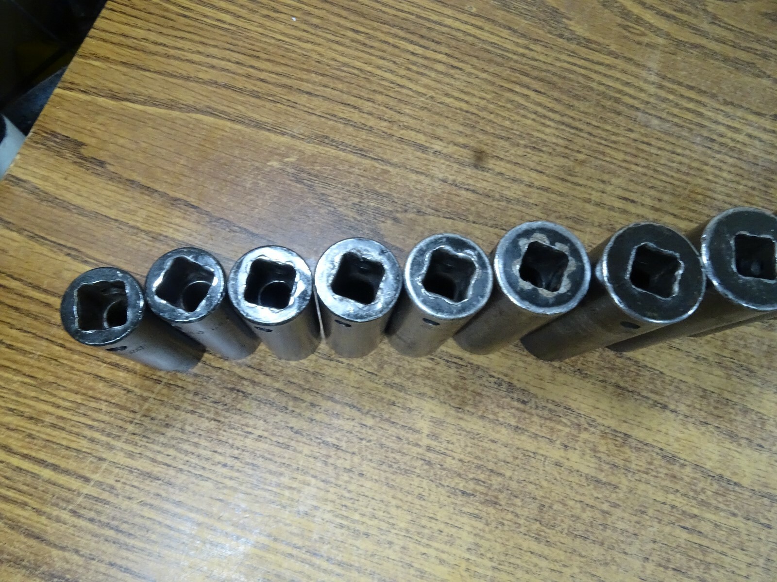 (10) Piece Snap On Tools SIM160-SIM360 1/2″ Impact Deep Drive Lot Set 6 Point