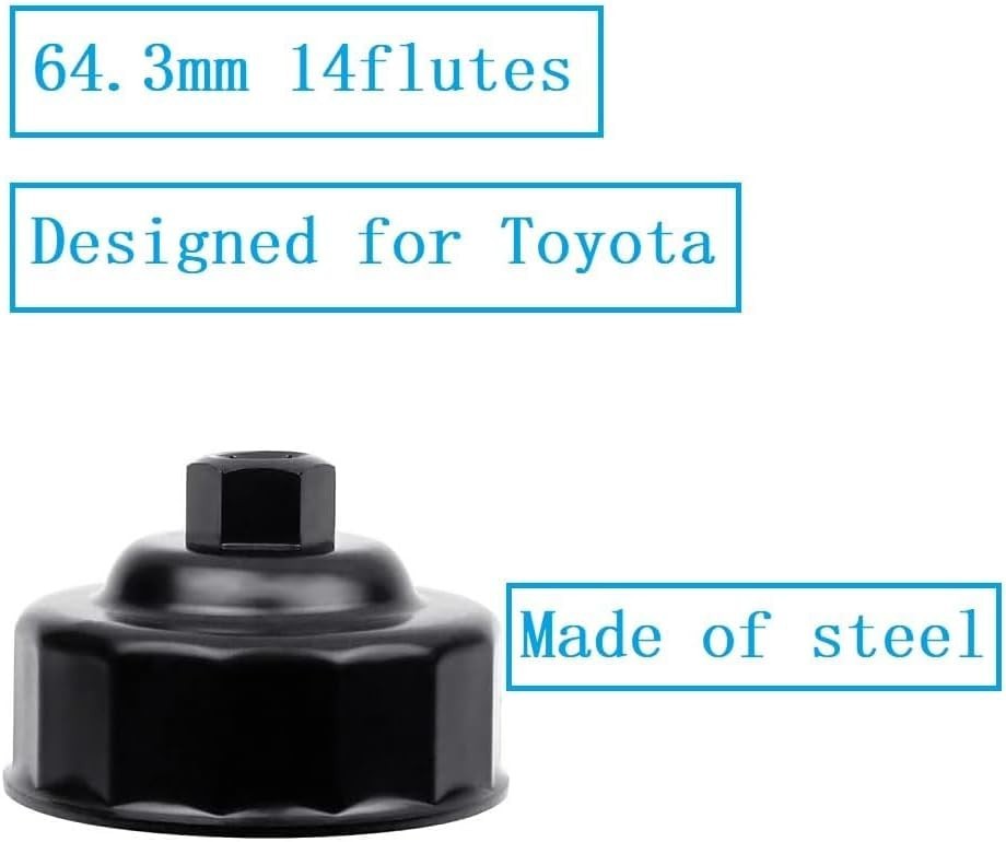 Professional 65mm 14 Flutes Oil Filter Wrench – Lightweight & Durable