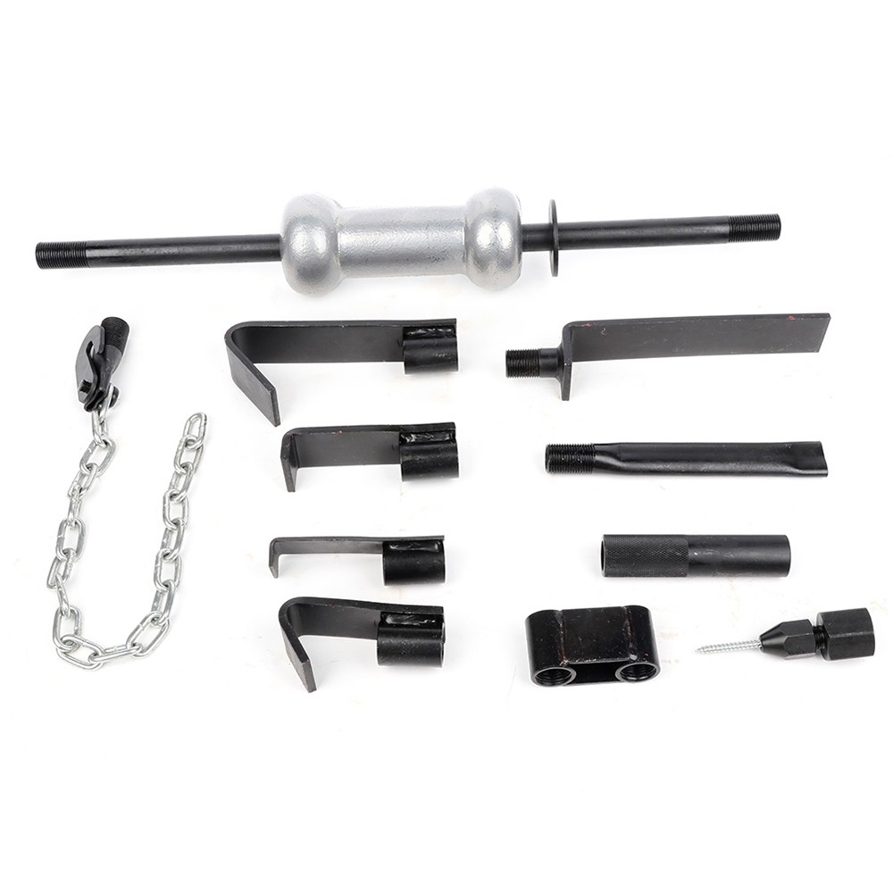 13PC Heavy Duty Dent Puller w/10lbs Slide Hammer Auto Body Truck Repair Tool Kit