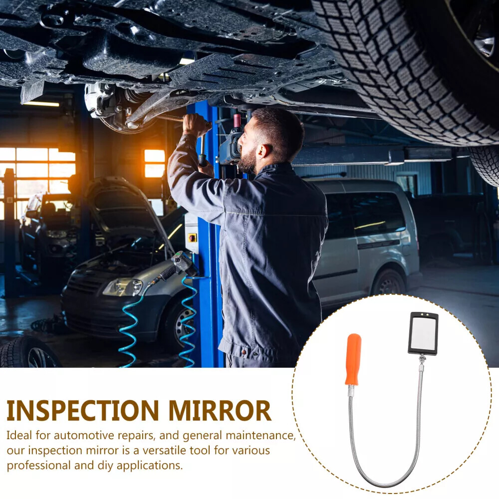 Flexible LED Inspection Mirror for Under Vehicle Repair, Telescopic & Rotating