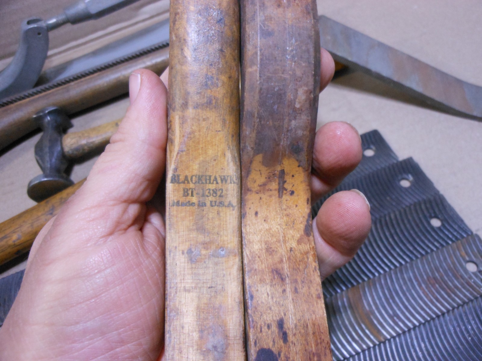Vintage Body Tool Lot – Hammers File Holders Handles Vixen Files