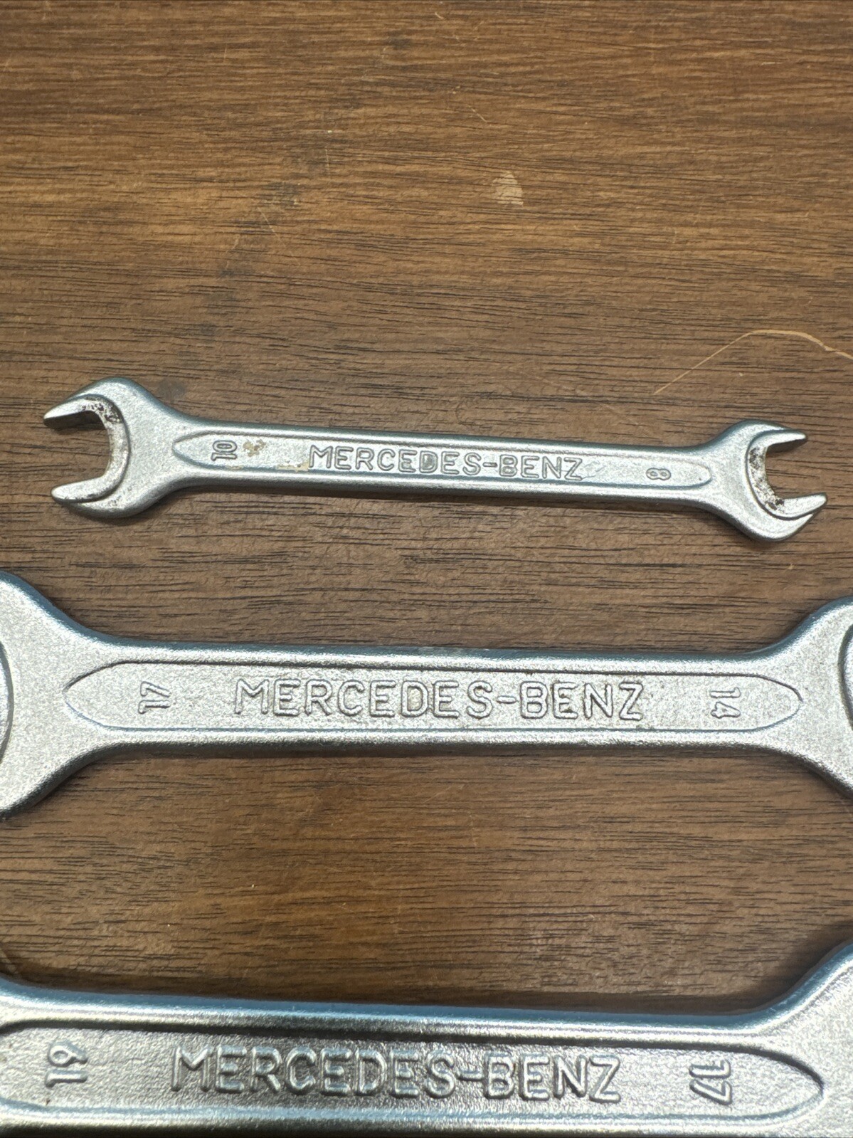 Mercedes-Benz Unior DIN 895 Open Ended Wrenches Lot Of 3