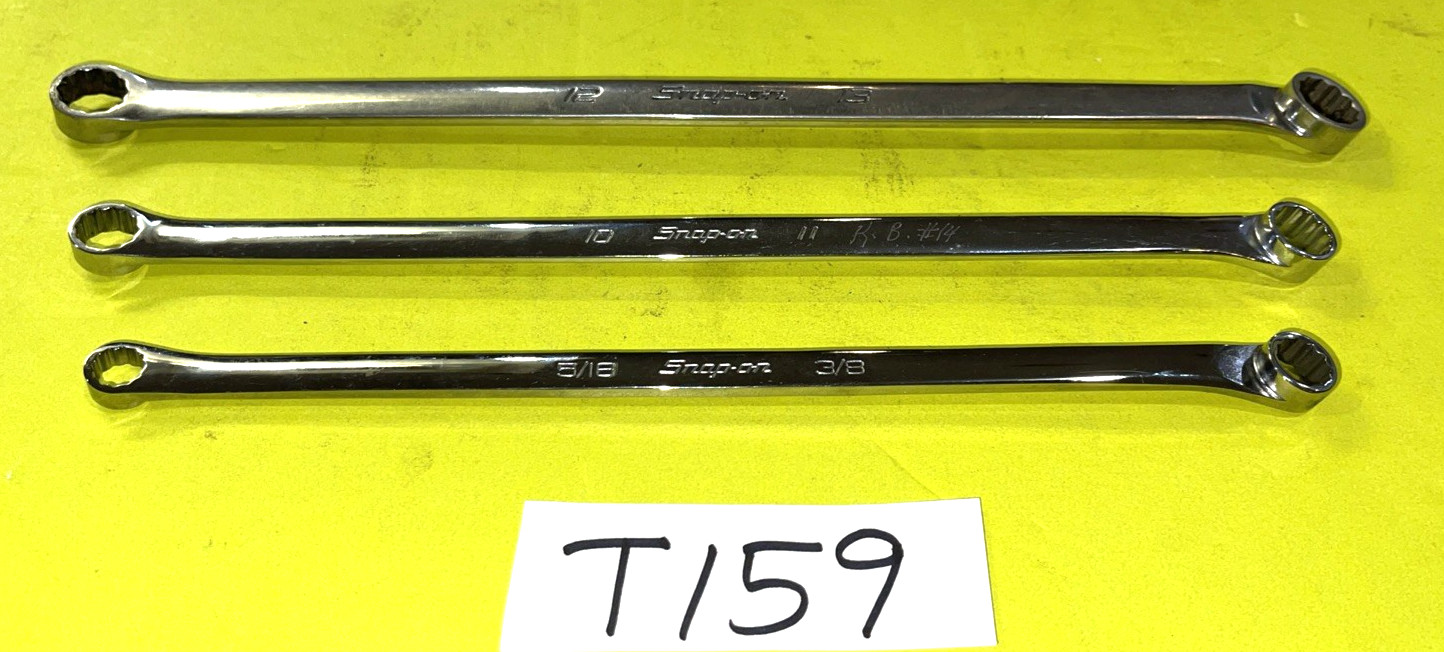 SNAP-ON TOOLS 3 PIECE SAE. & METRIC HIGH PERFORMANCE 15% OFFSET BOX WRENCHES