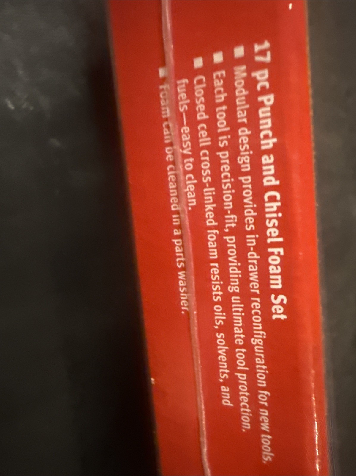 For SNAP ON TOOLS 17 Piece Punch & Chisel ADD ON SET RED FOAM Set PPC02FR NEW